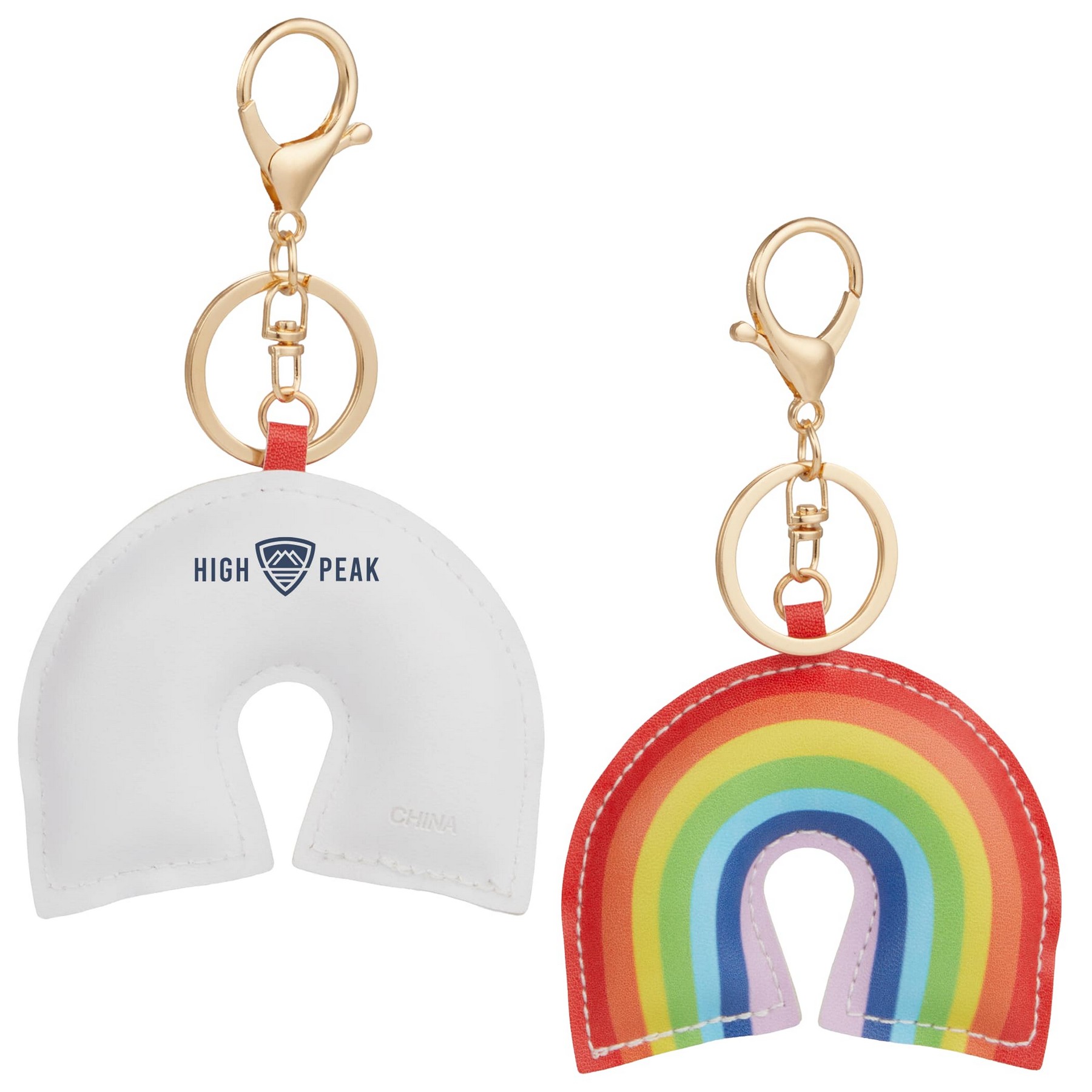 Picture of Rainbow Leather Keychain
