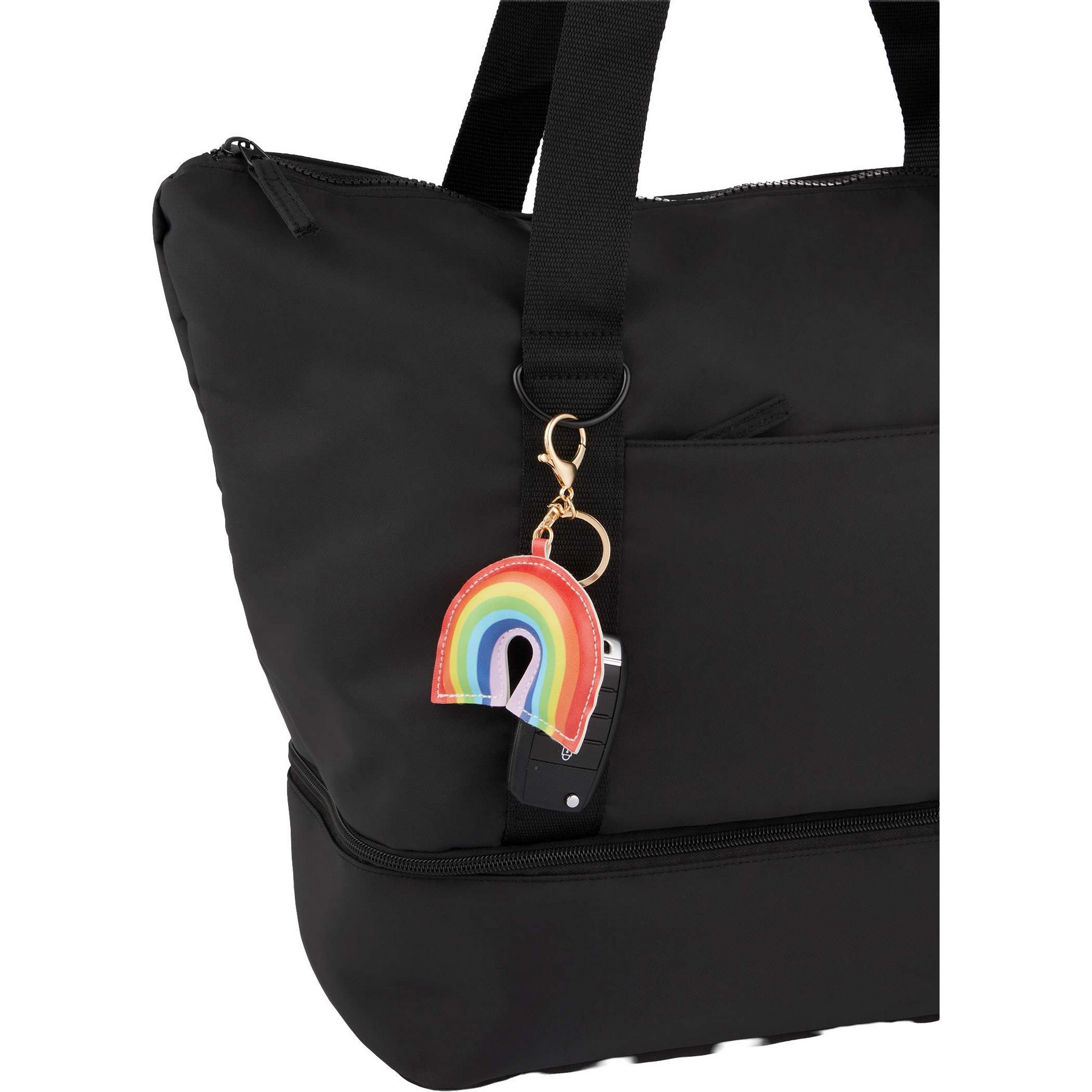 Picture of Rainbow Leather Keychain