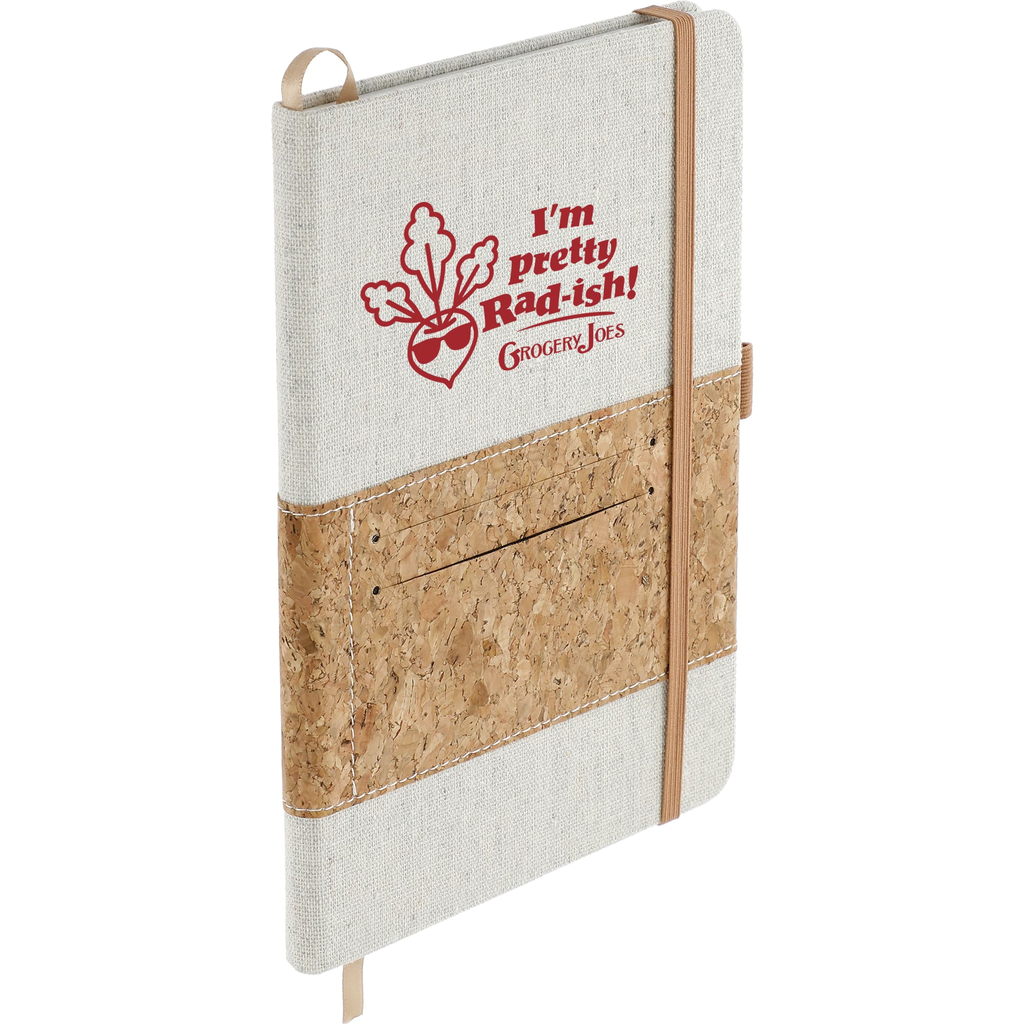 Picture of 5.5'' x 8.5'' FSC® Mix Recycled Cotton Cork Notebook