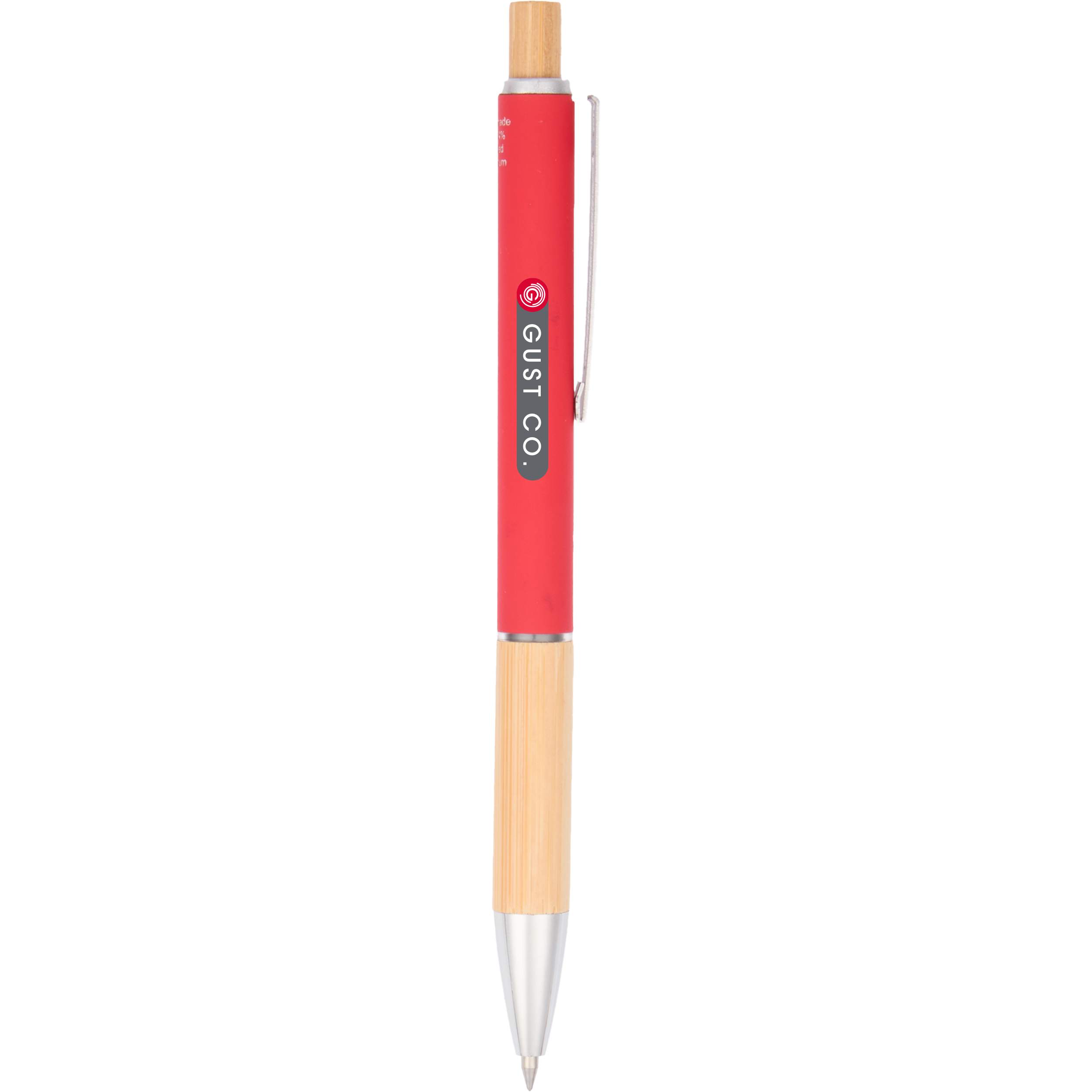 Picture of Bamboo and Recycled Aluminum Soft Touch Ballpoint