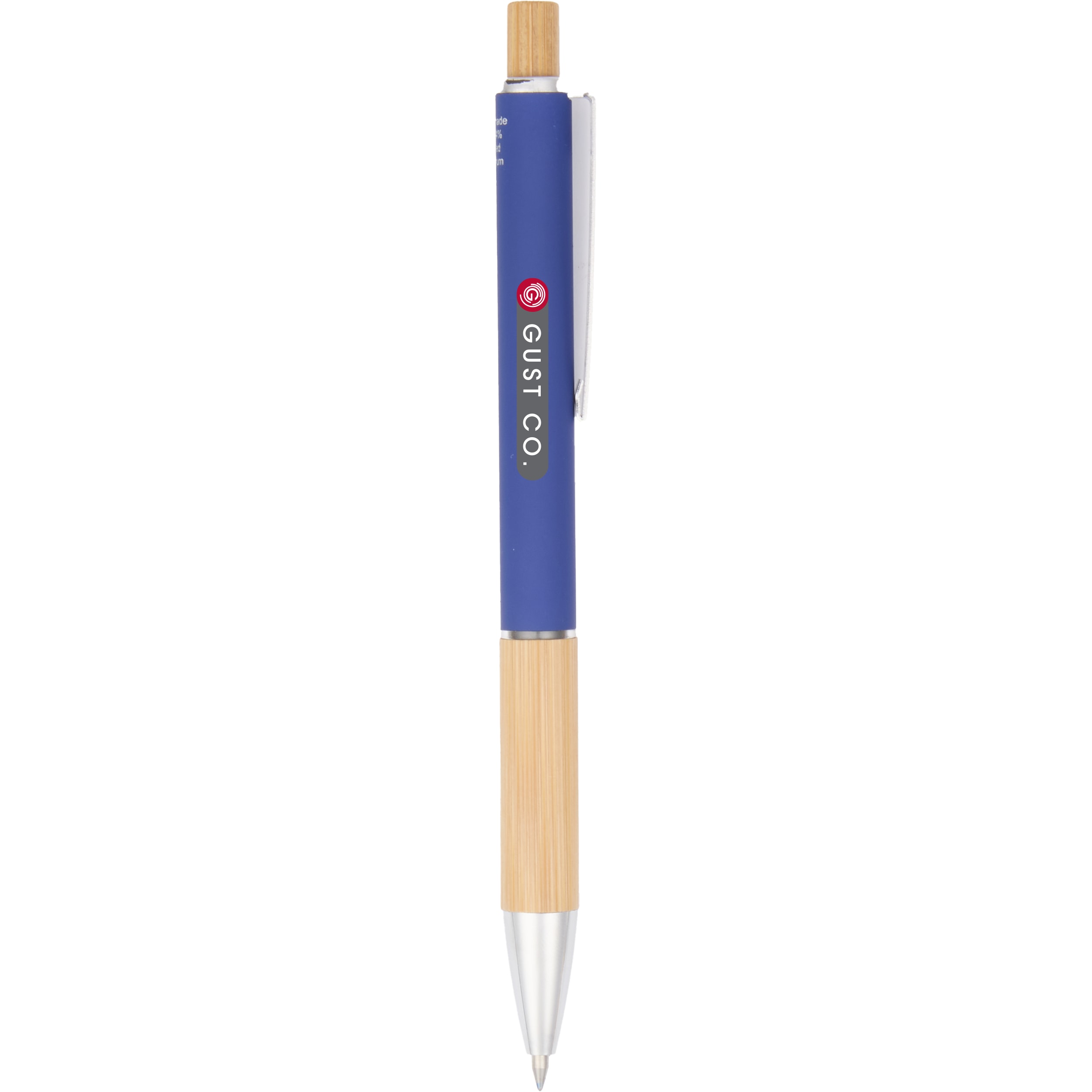 Picture of Bamboo and Recycled Aluminum Soft Touch Ballpoint