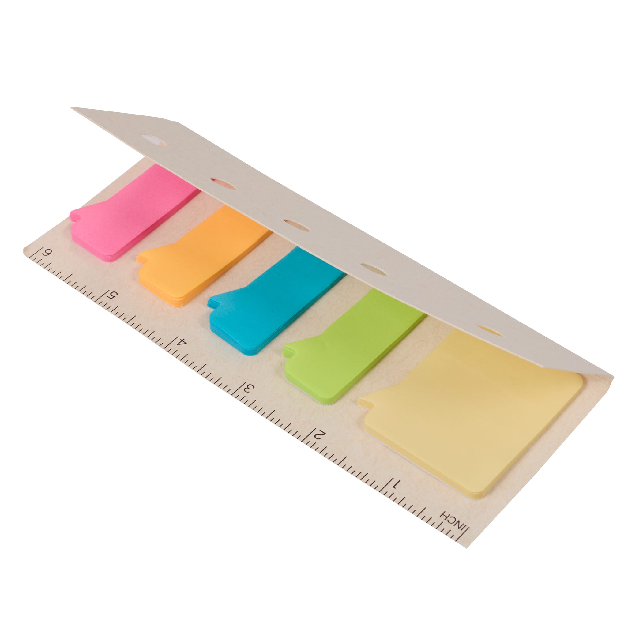 Picture of Recycled Milk Carton Sticky Notes & Ruler Pad