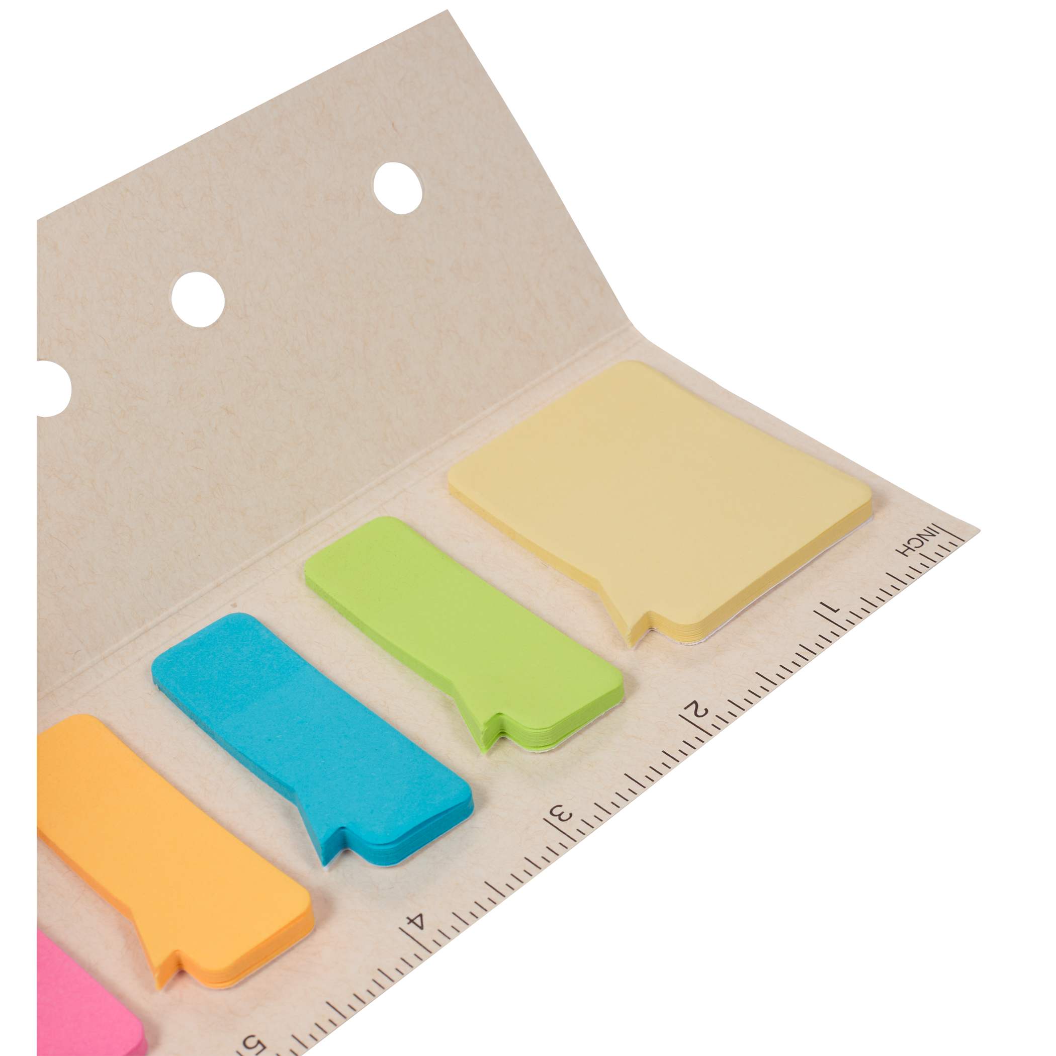 Picture of Recycled Milk Carton Sticky Notes & Ruler Pad