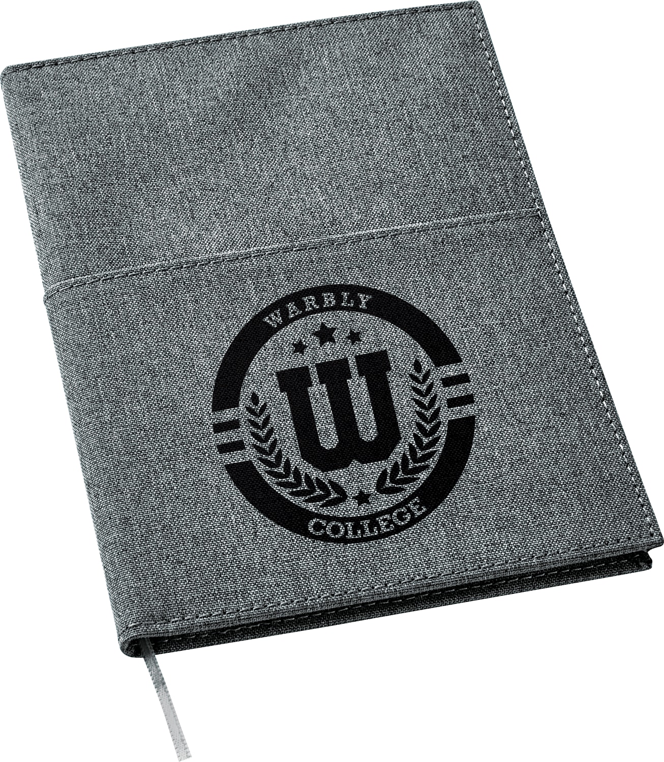Picture of 5''x 7'' FSC® Mix Canvas Pocket Refillable Notebook