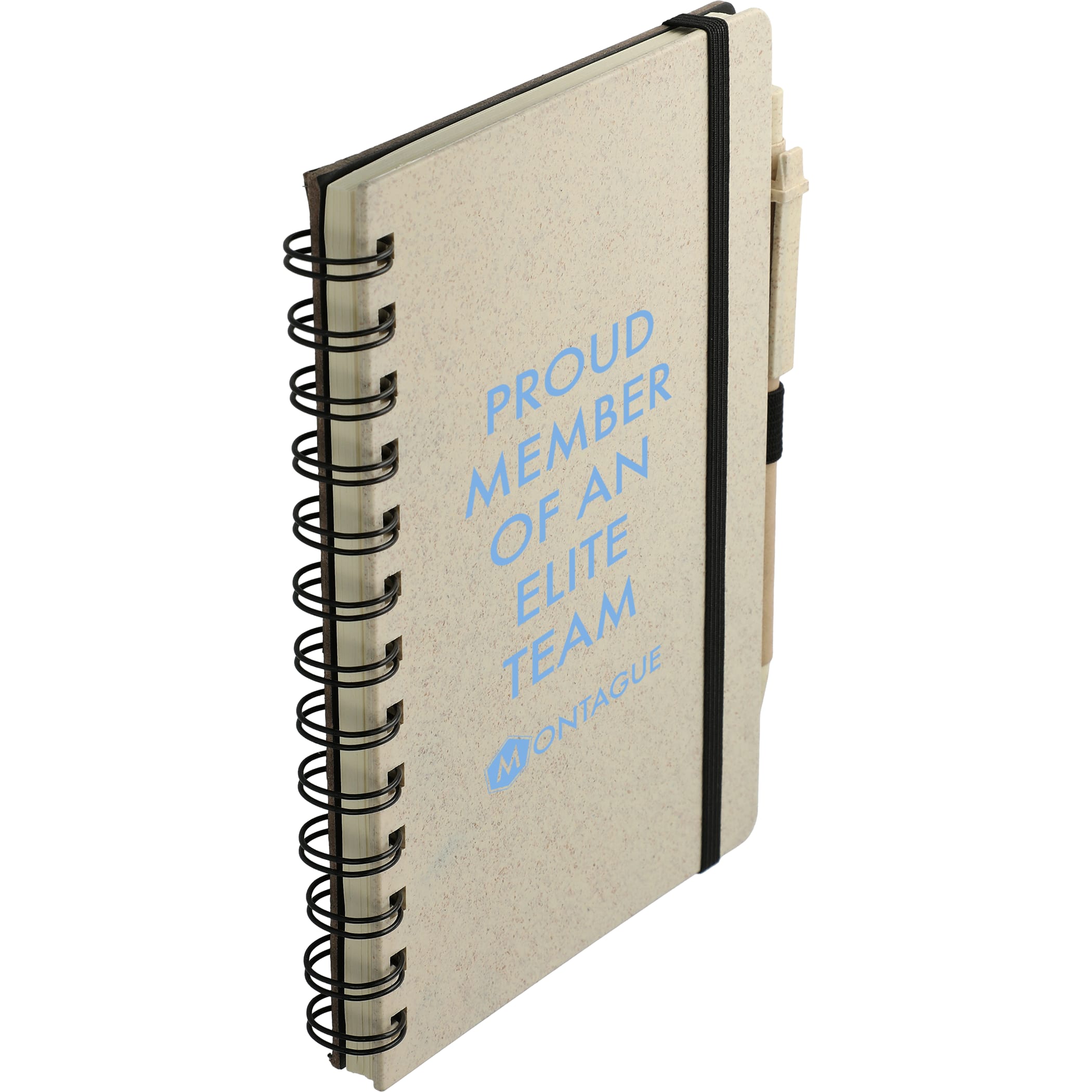 Picture of 5'' x 7'' FSC® Mix Wheat Straw Notebook with Pen