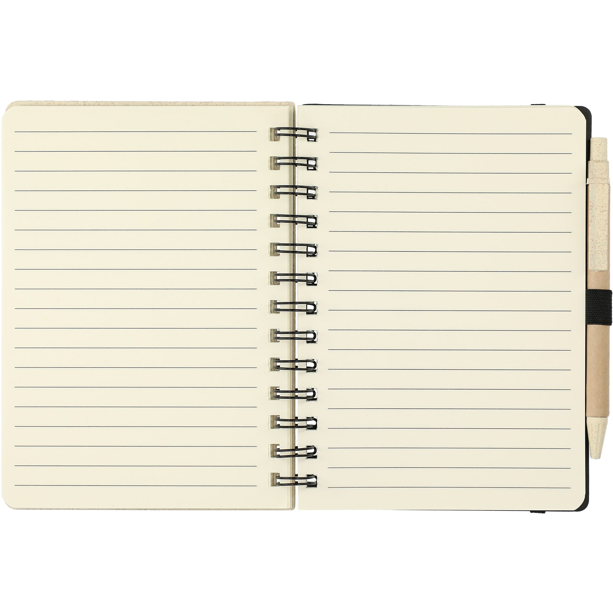 Picture of 5'' x 7'' FSC® Mix Wheat Straw Notebook with Pen