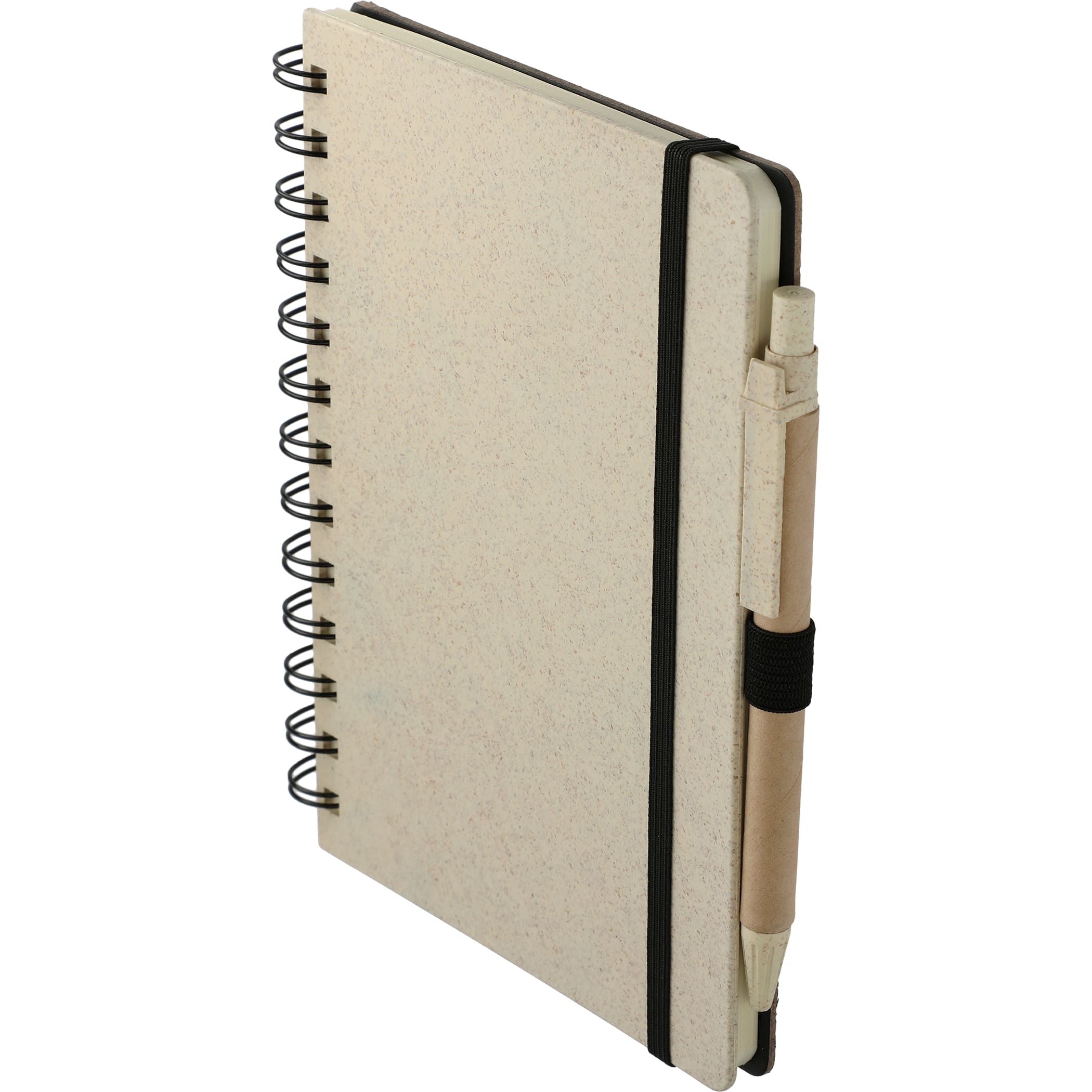 Picture of 5'' x 7'' FSC® Mix Wheat Straw Notebook with Pen