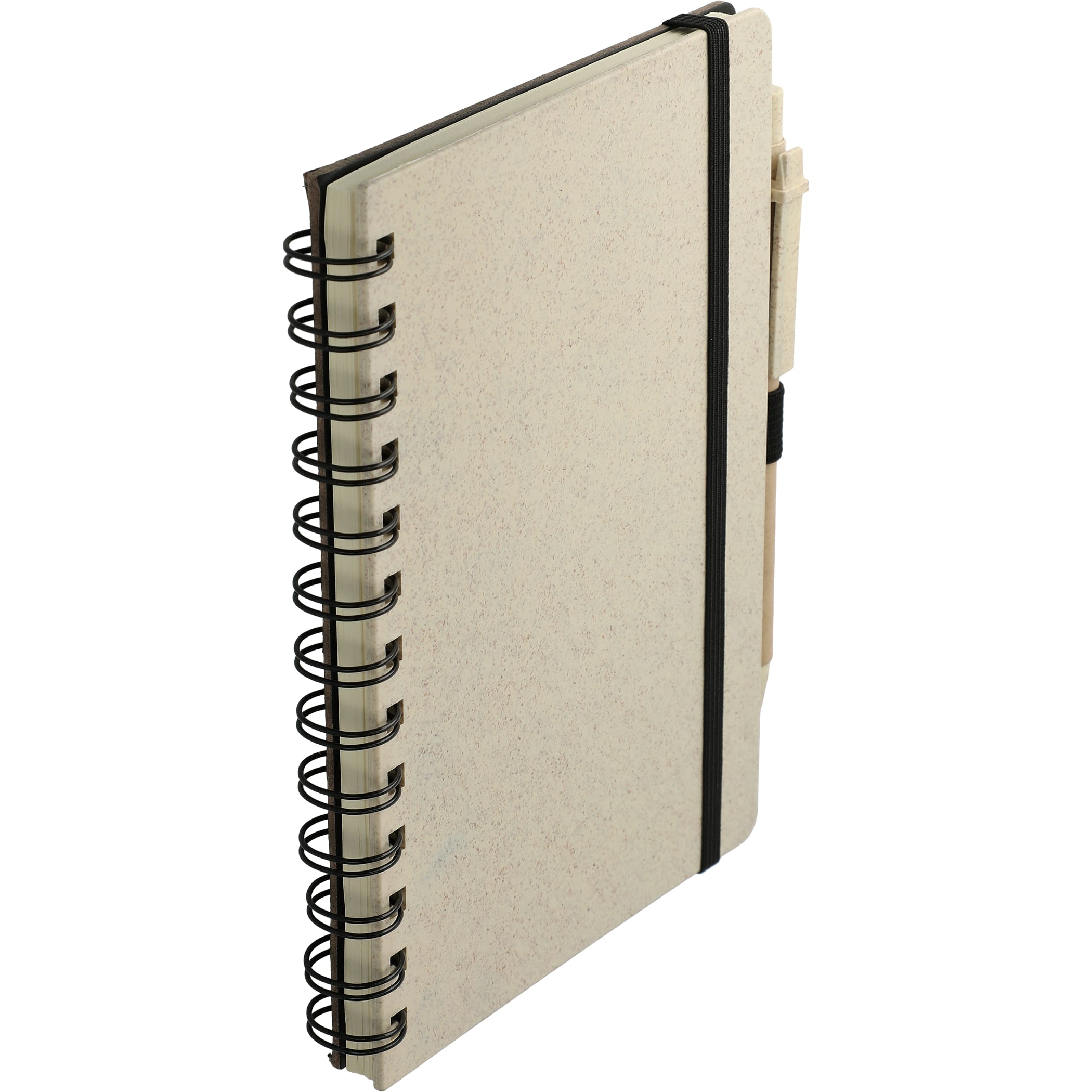 Picture of 5'' x 7'' FSC® Mix Wheat Straw Notebook with Pen