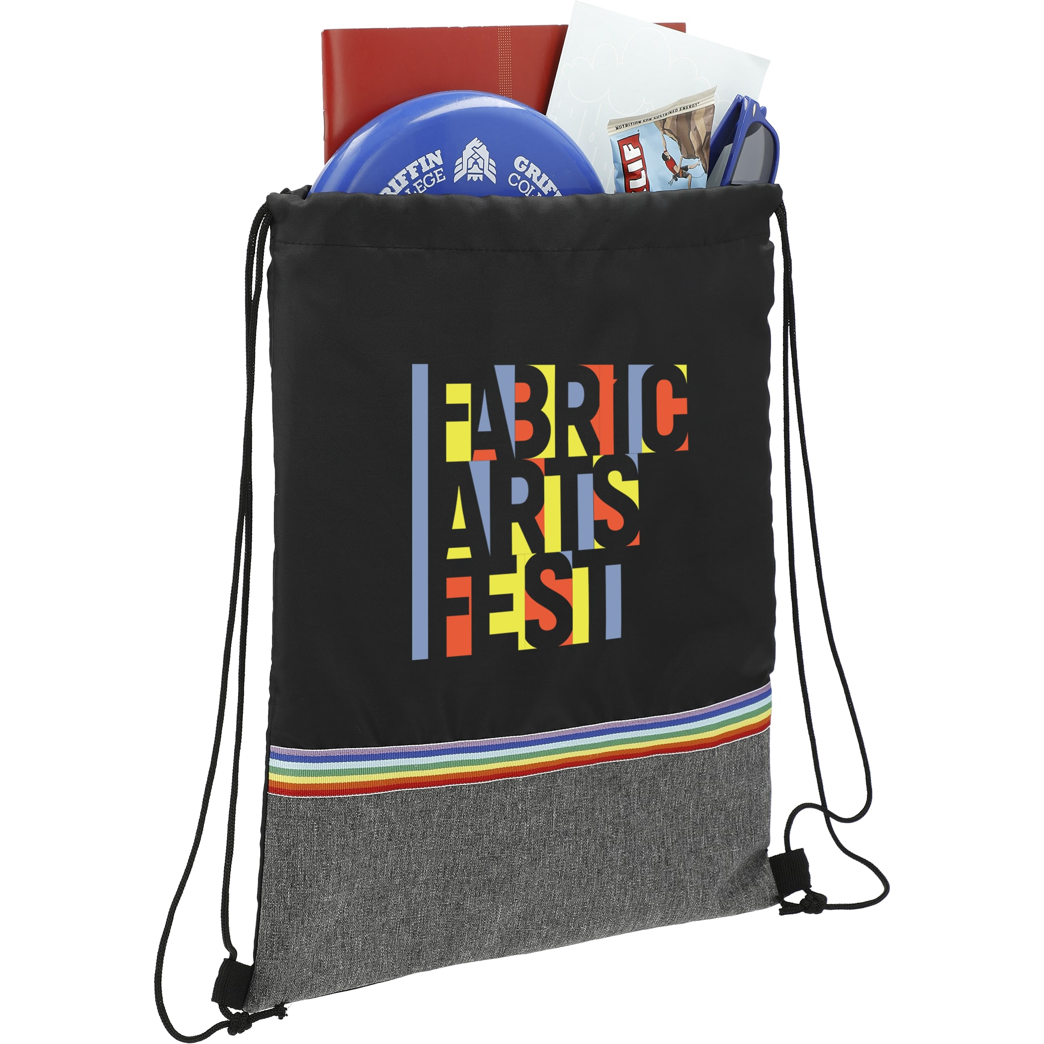 Picture of Rainbow rPET Drawstring Bag