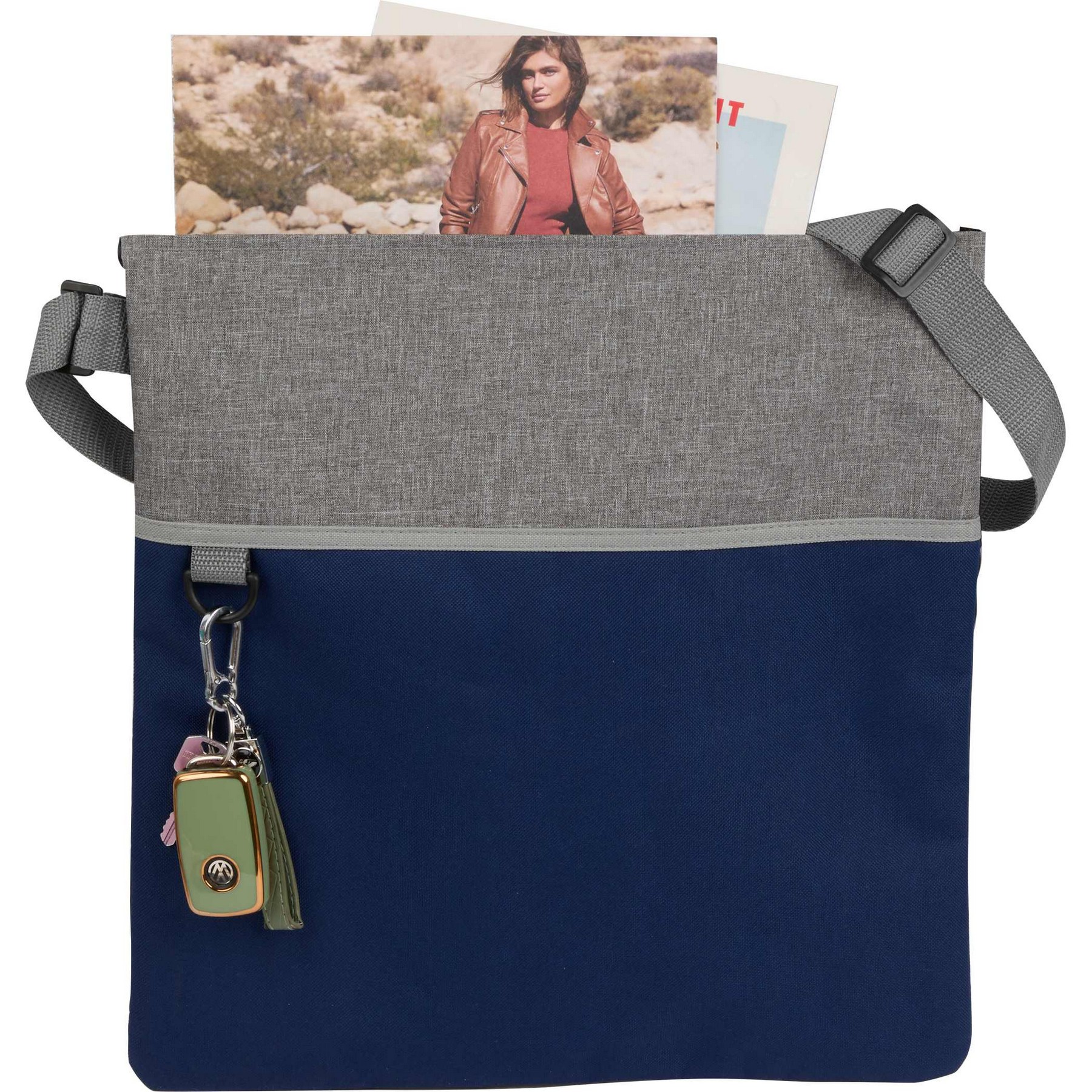 Picture of Double Heather rPET Crossbody Tote