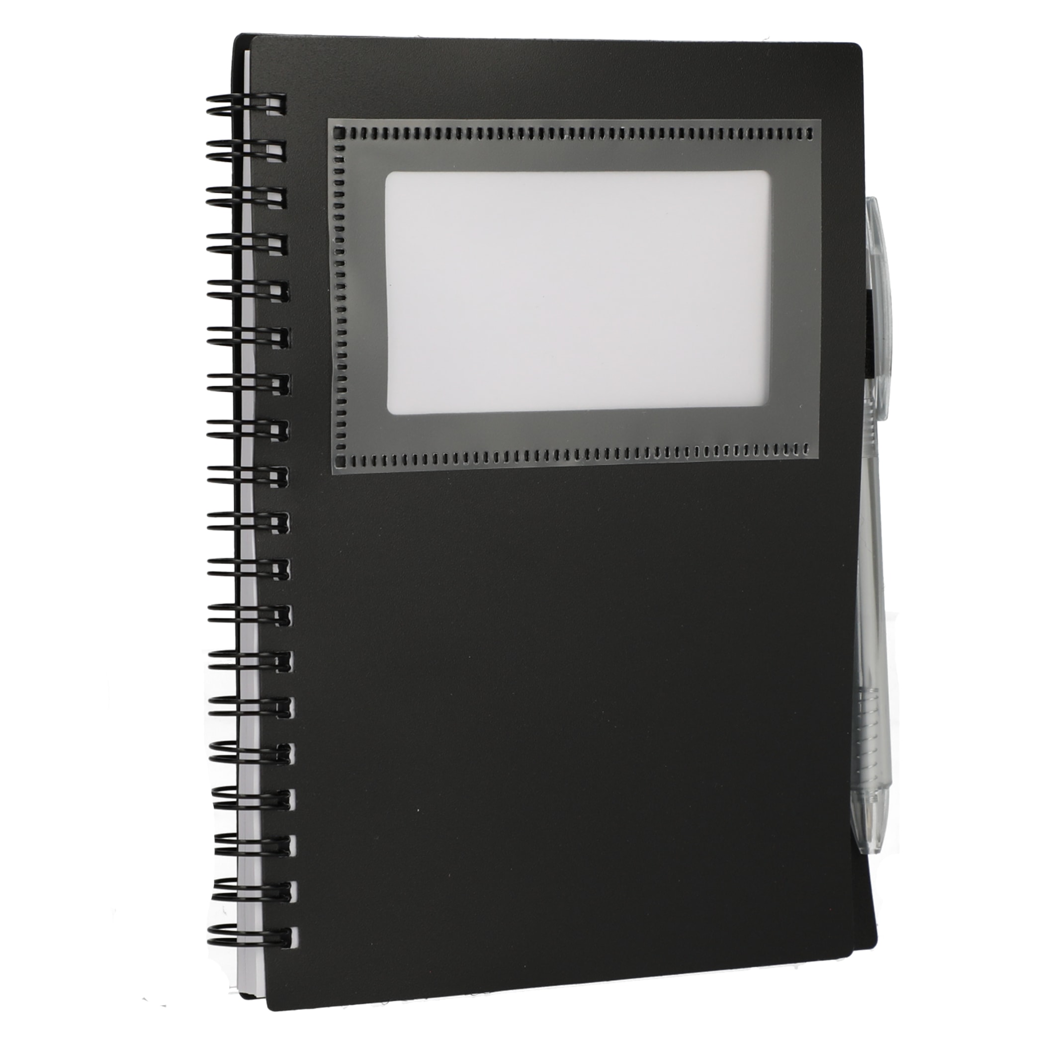 Picture of 5'' x 7'' FSC® Recycled Star Spiral Notebook with Pen