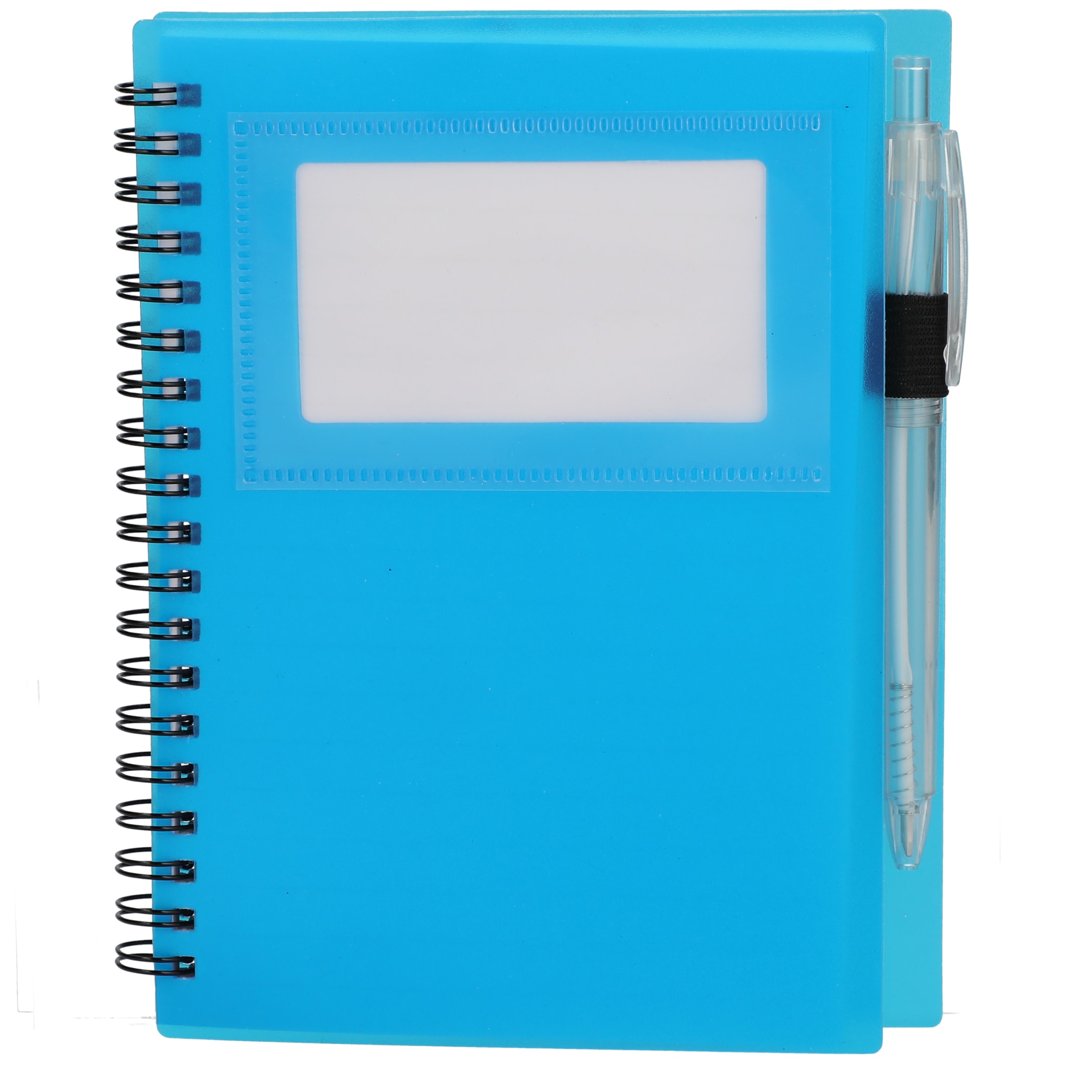 Picture of 5'' x 7'' FSC® Recycled Star Spiral Notebook with Pen
