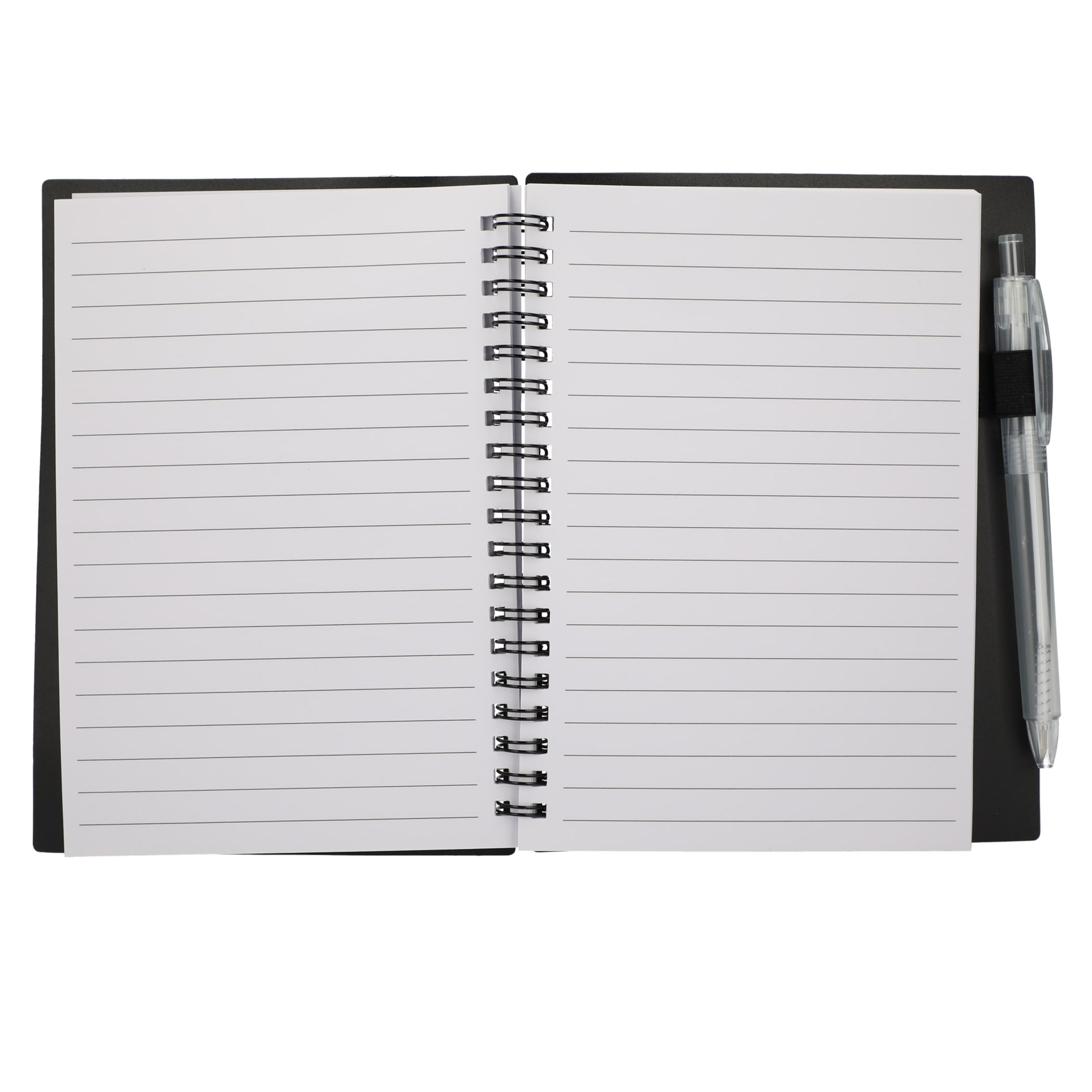 Picture of 5'' x 7'' FSC® Recycled Star Spiral Notebook with Pen