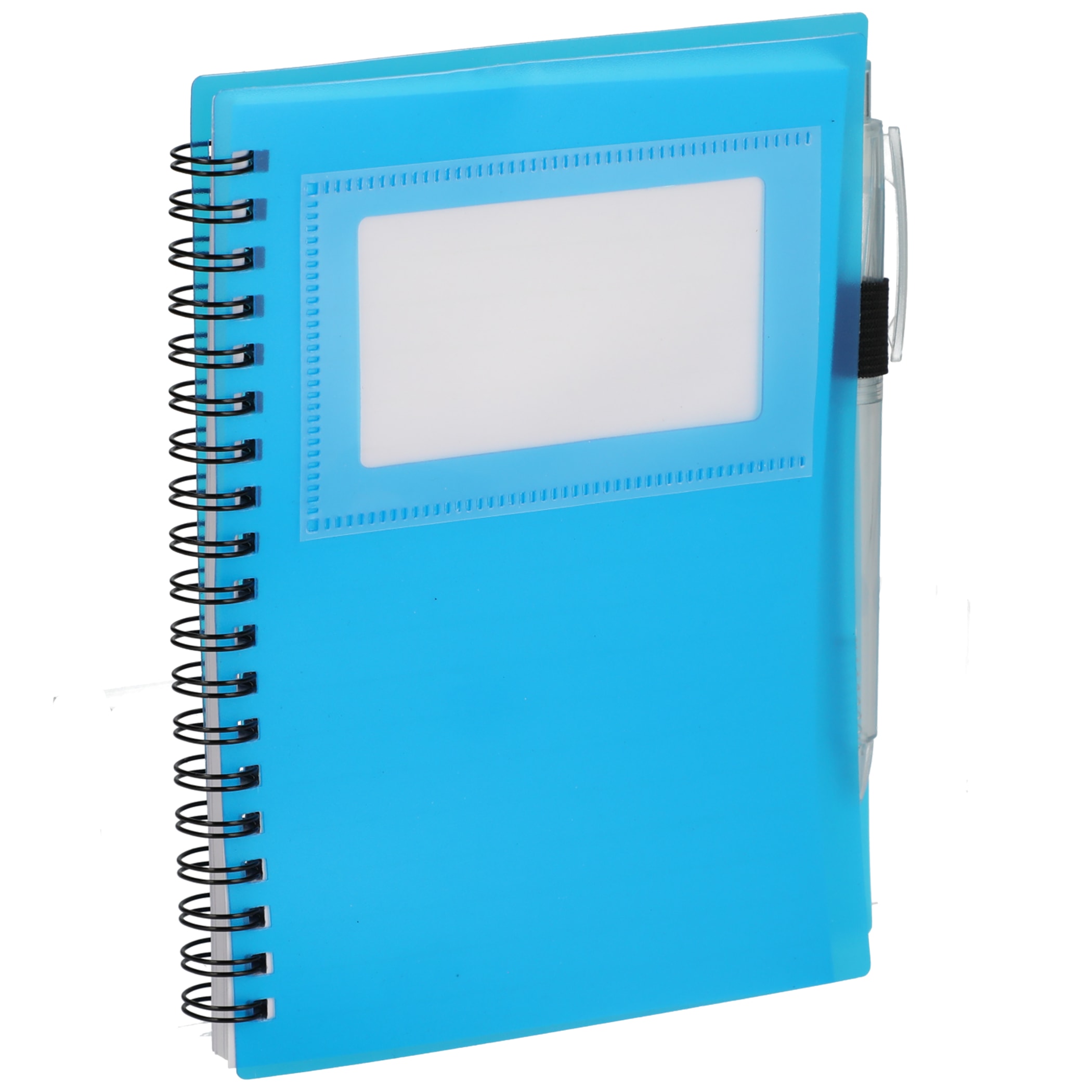 Picture of 5'' x 7'' FSC® Recycled Star Spiral Notebook with Pen