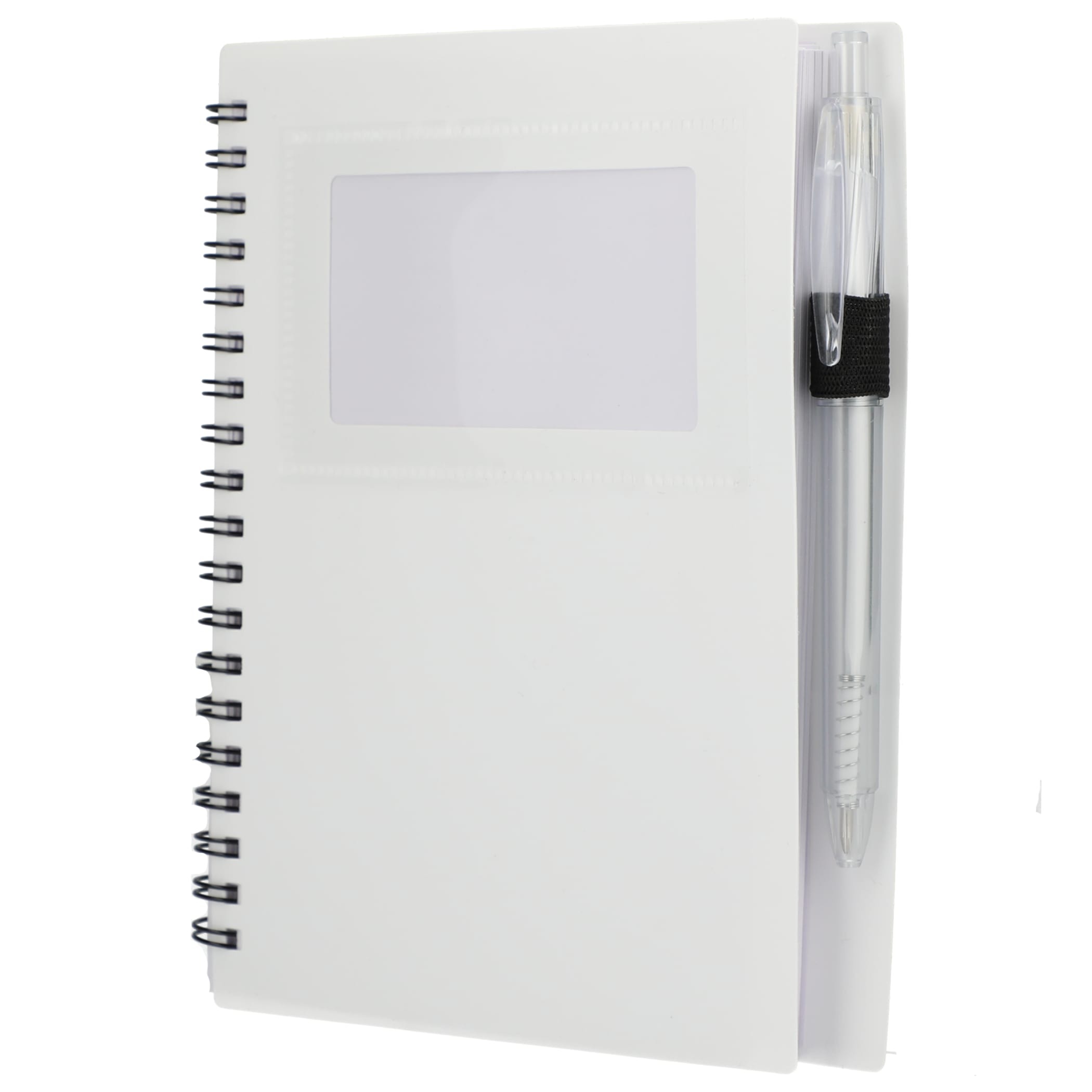 Picture of 5'' x 7'' FSC® Recycled Star Spiral Notebook with Pen