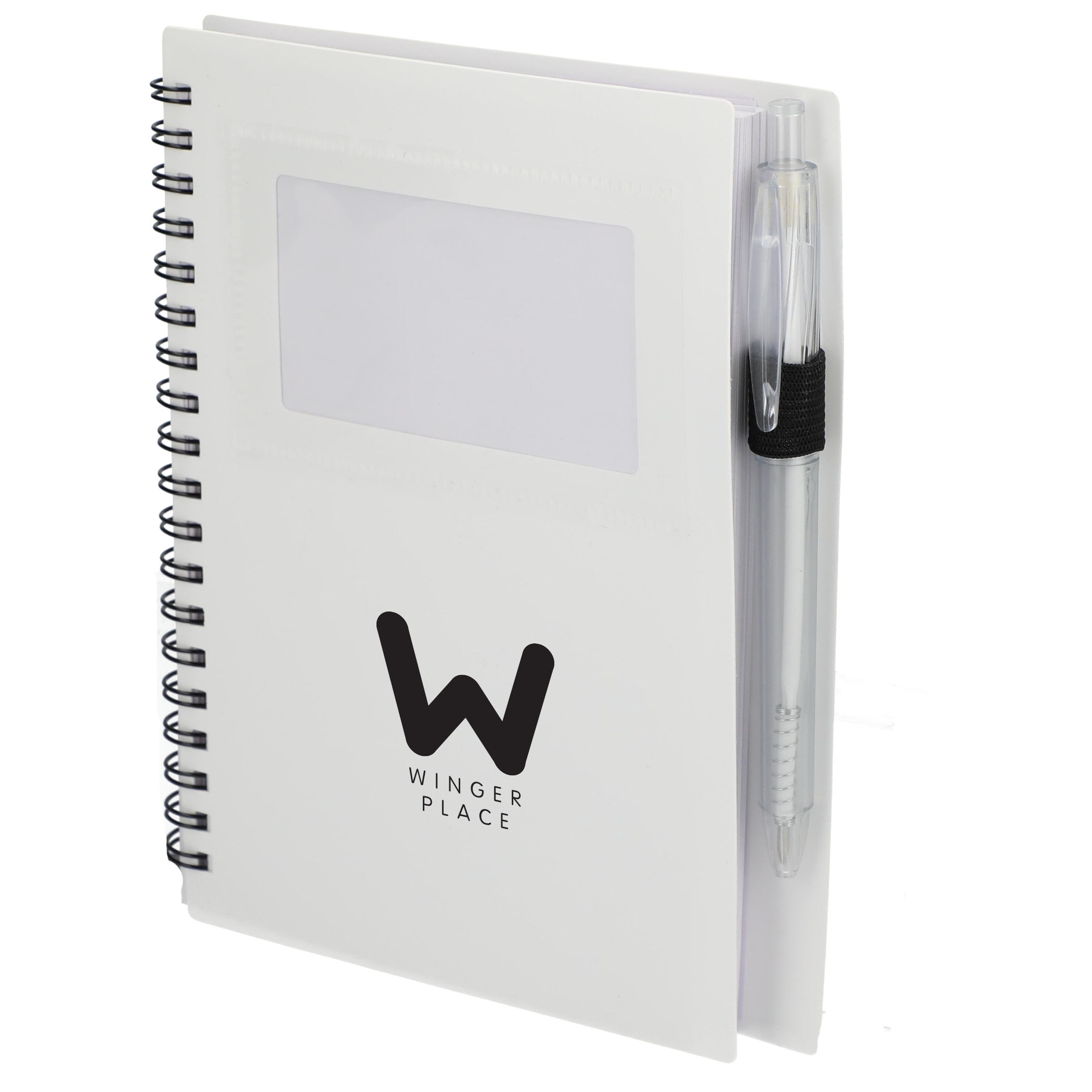 Picture of 5'' x 7'' FSC® Recycled Star Spiral Notebook with Pen