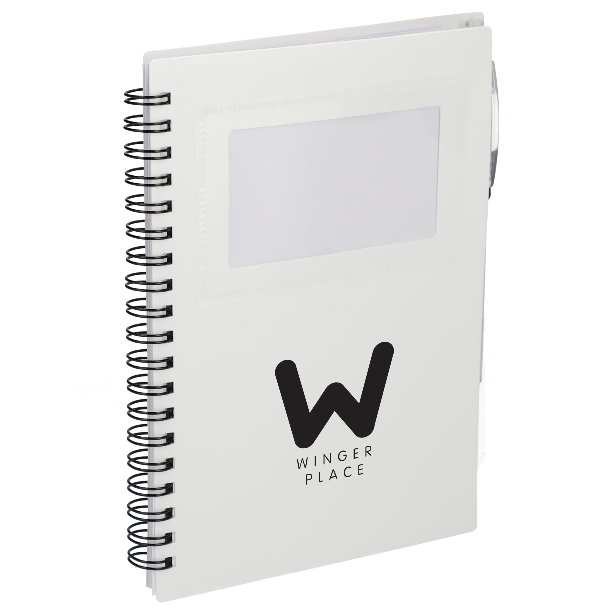 Picture of 5'' x 7'' FSC® Recycled Star Spiral Notebook with Pen