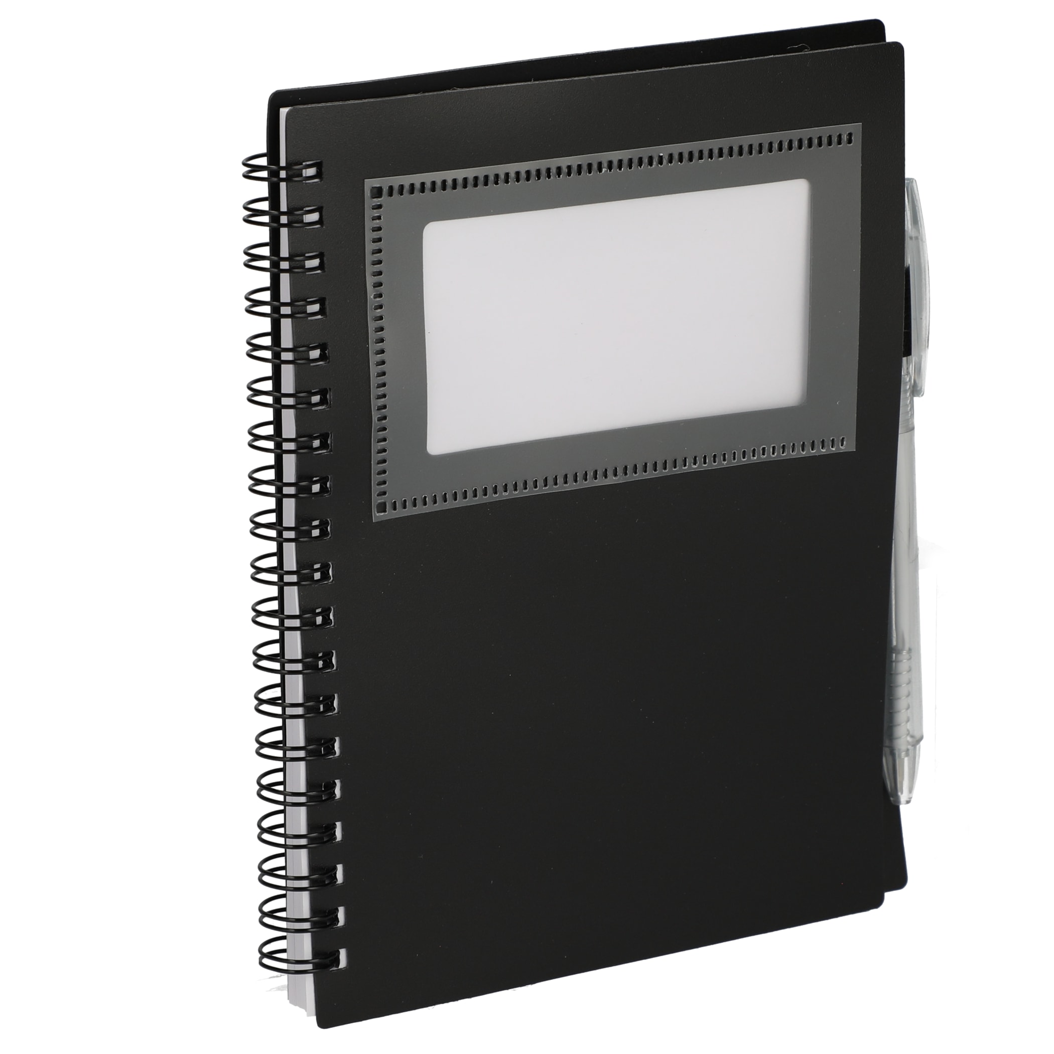 Picture of 5'' x 7'' FSC® Recycled Star Spiral Notebook with Pen