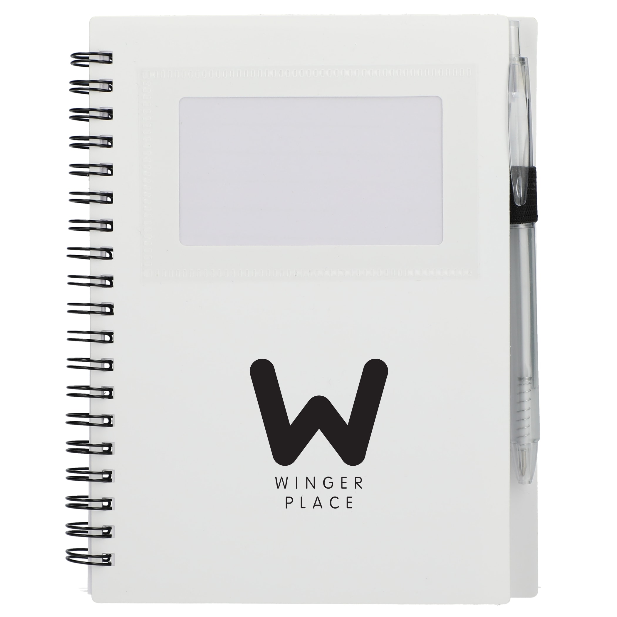Picture of 5'' x 7'' FSC® Recycled Star Spiral Notebook with Pen