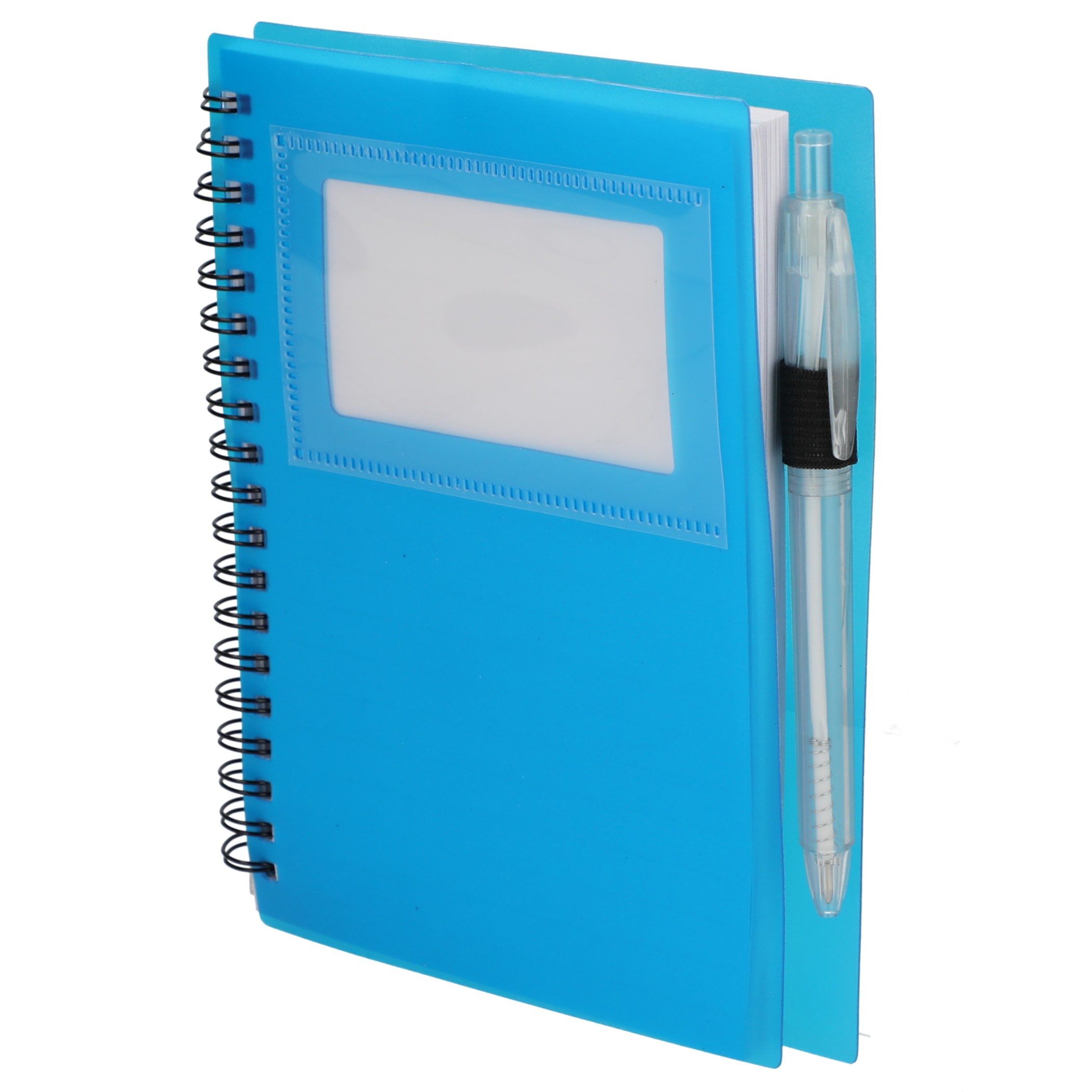 Picture of 5'' x 7'' FSC® Recycled Star Spiral Notebook with Pen
