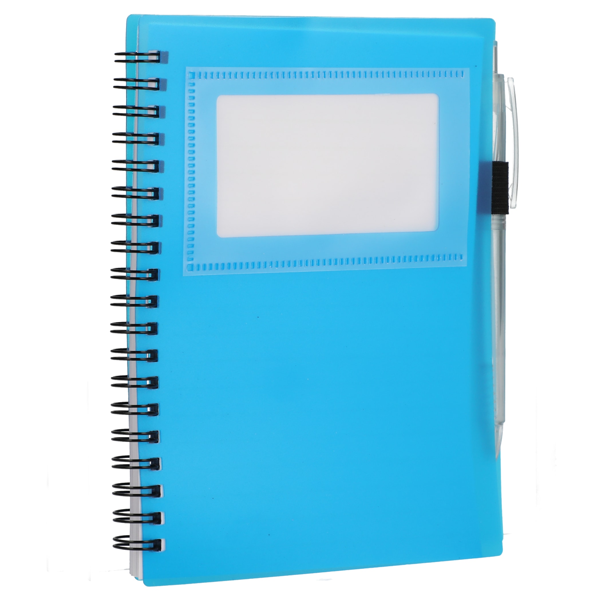 Picture of 5'' x 7'' FSC® Recycled Star Spiral Notebook with Pen