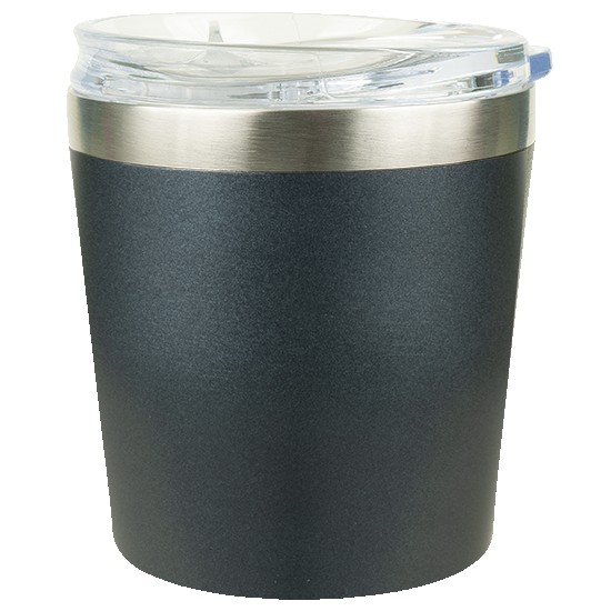 Picture of 9 Oz. Stainless Steel Rocks Tumbler w/ Slide 'n Sipp Lid
