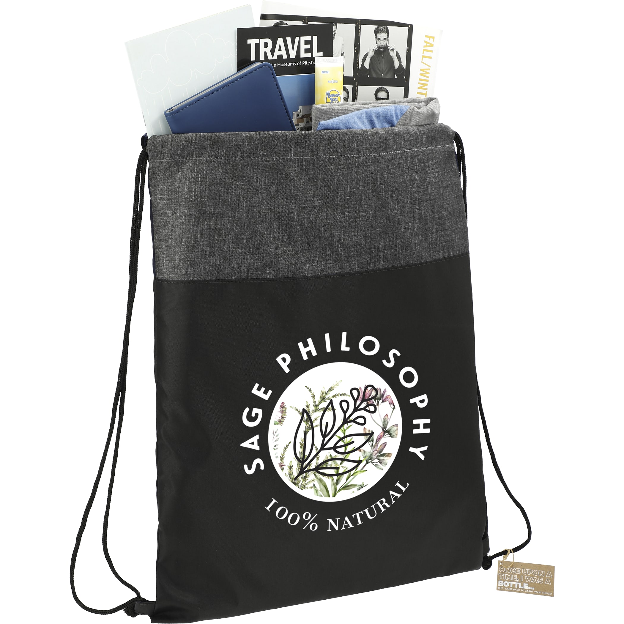 Picture of Ash Recycled Drawstring Bag