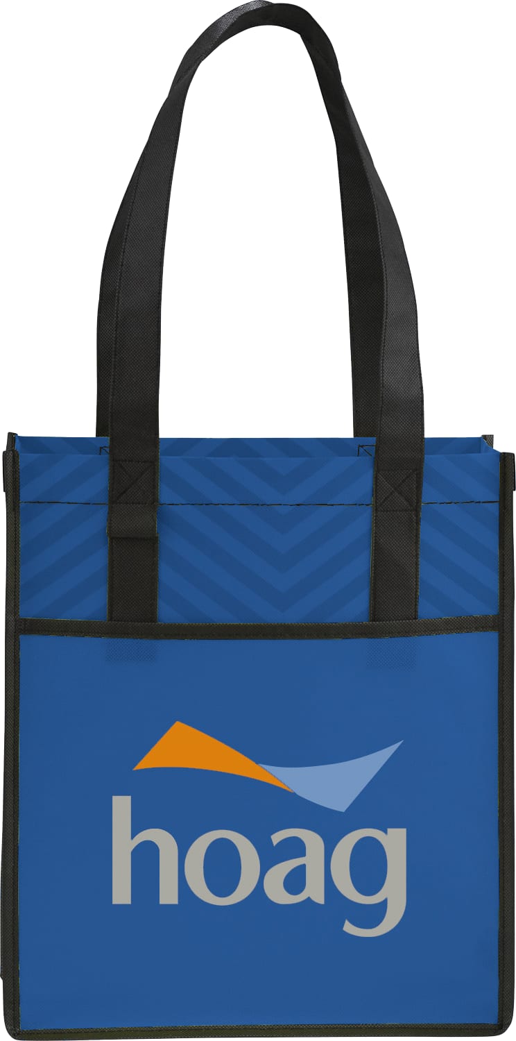 Picture of Printed Chevron Non-Woven Shopper Tote