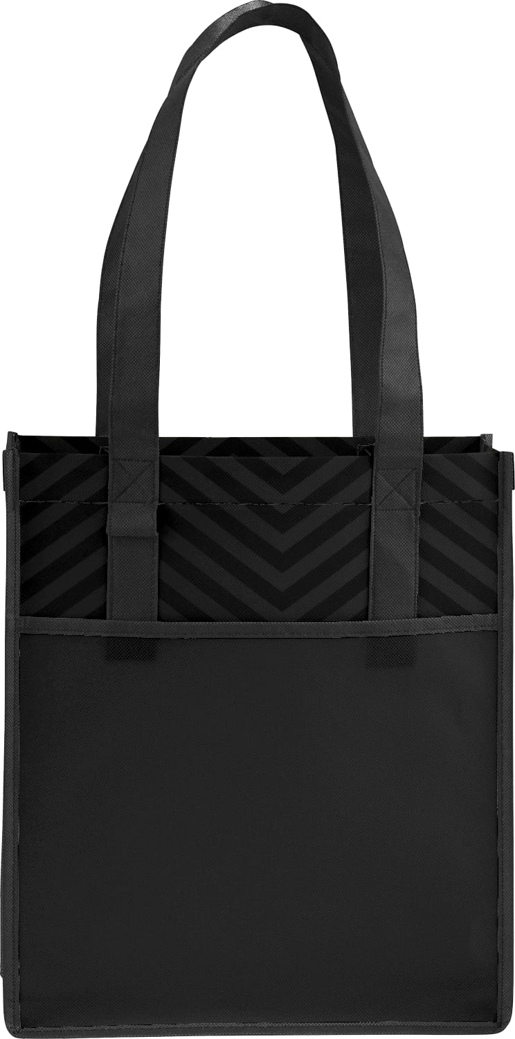 Picture of Printed Chevron Non-Woven Shopper Tote