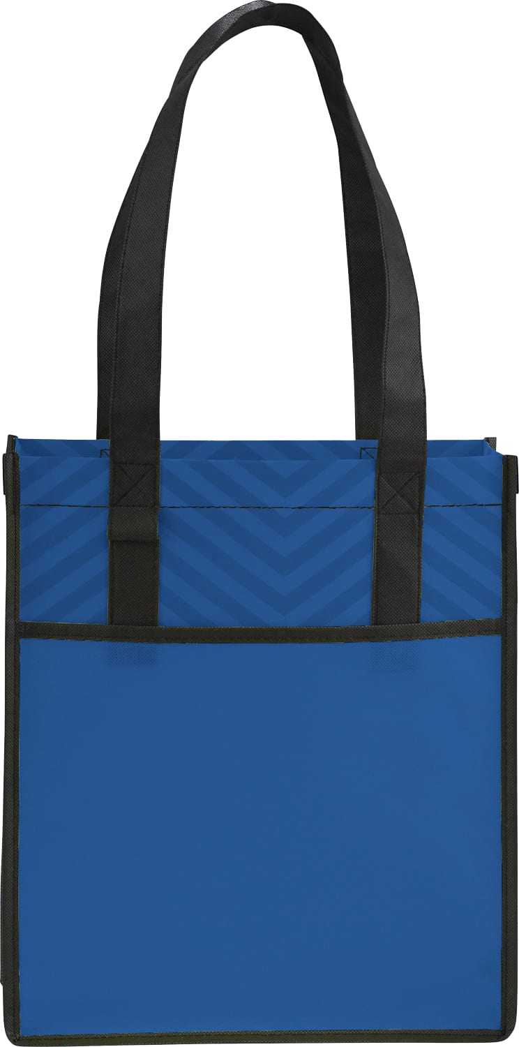 Picture of Printed Chevron Non-Woven Shopper Tote