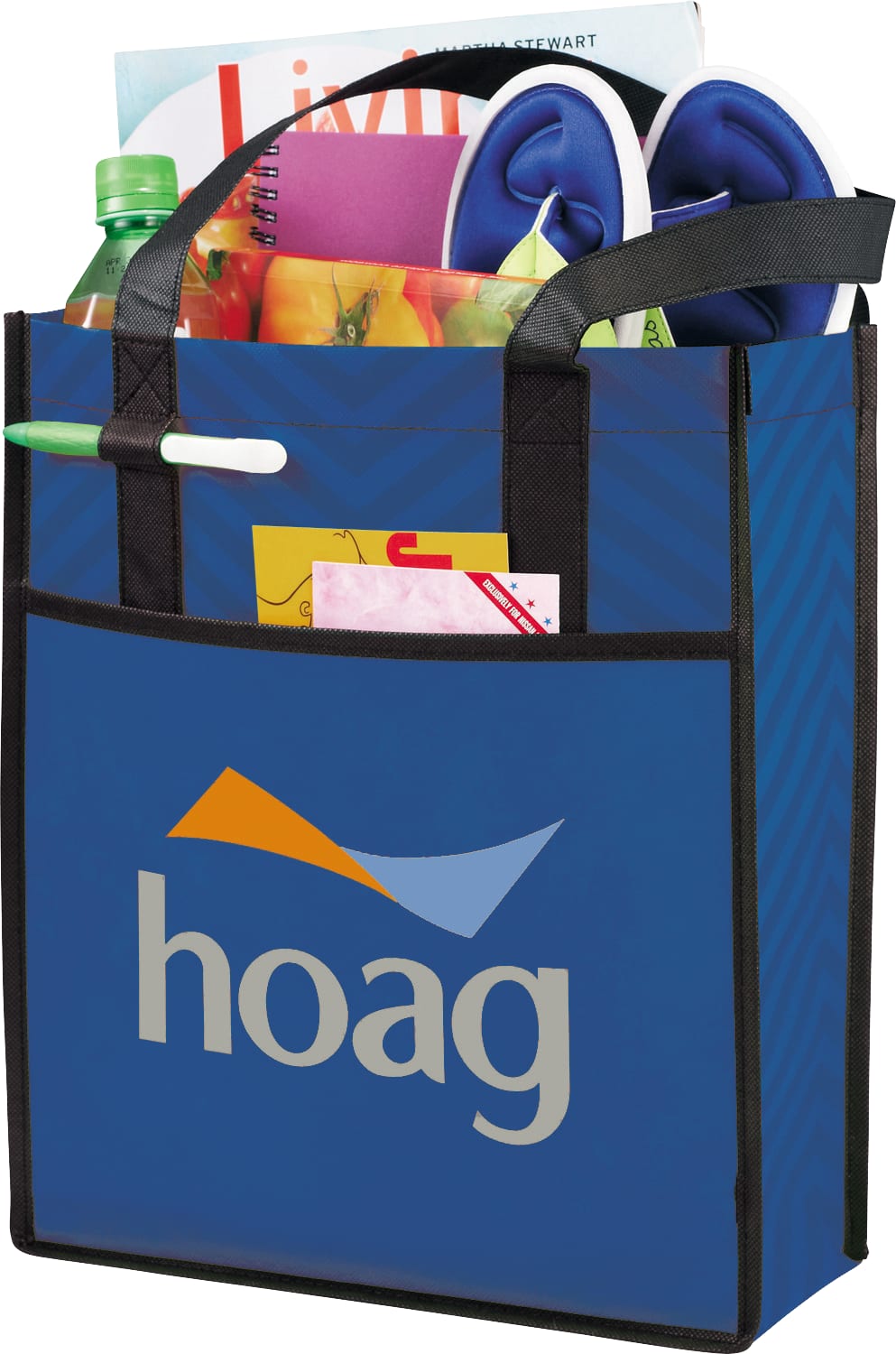Picture of Printed Chevron Non-Woven Shopper Tote