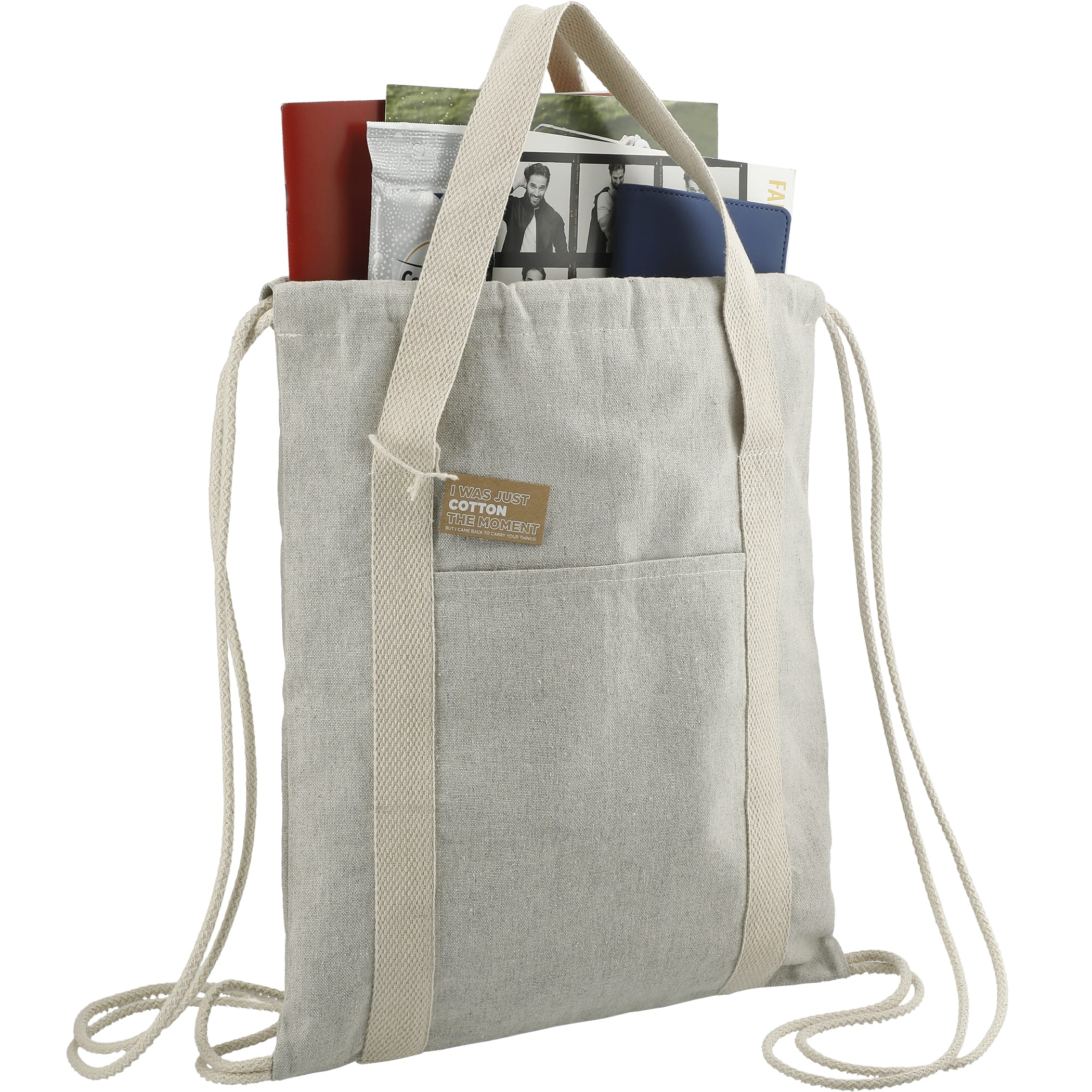 Picture of Repose 5oz Recycled Cotton Drawstring Bag