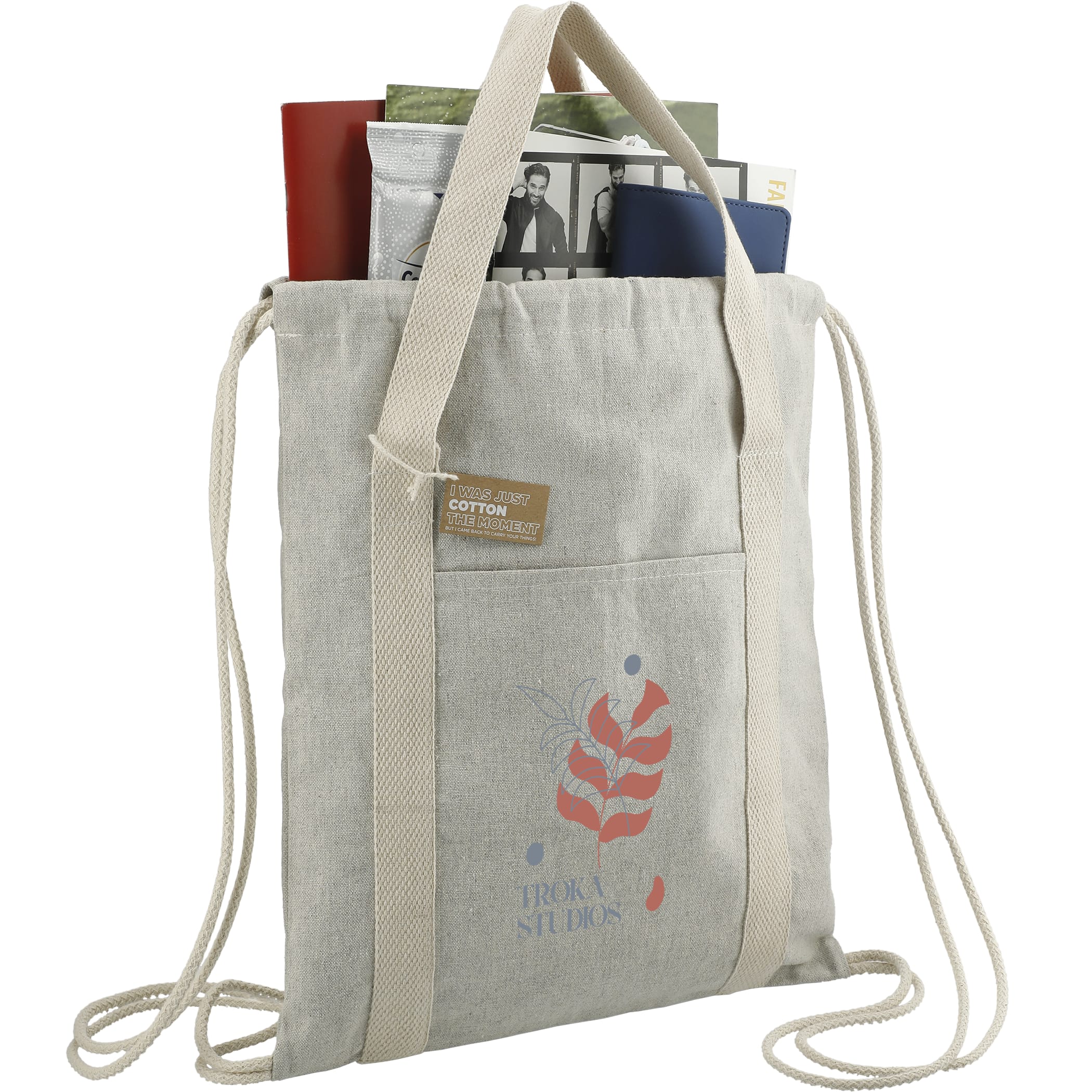 Picture of Repose 5oz Recycled Cotton Drawstring Bag