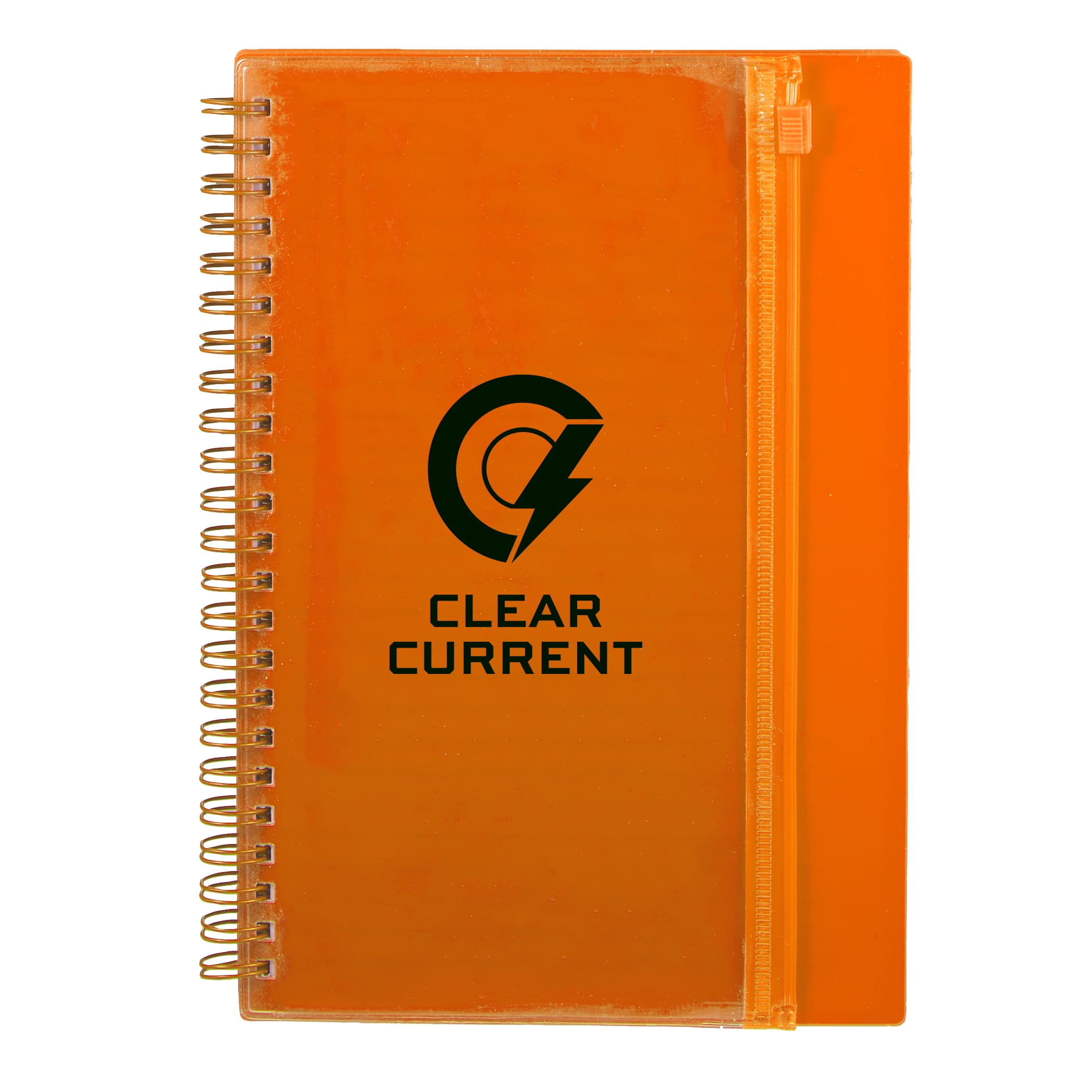 Picture of 5.5'' x 8.5'' Spiral Notebook with Clear Pocket