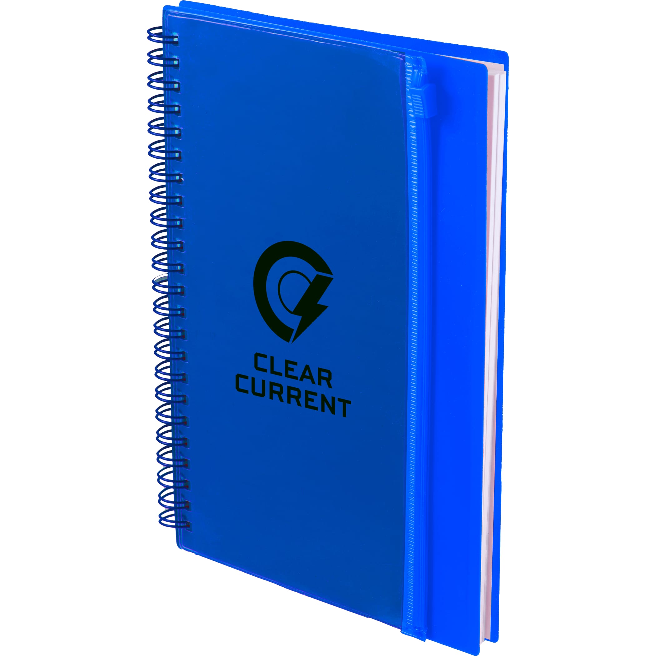 Picture of 5.5'' x 8.5'' Spiral Notebook with Clear Pocket