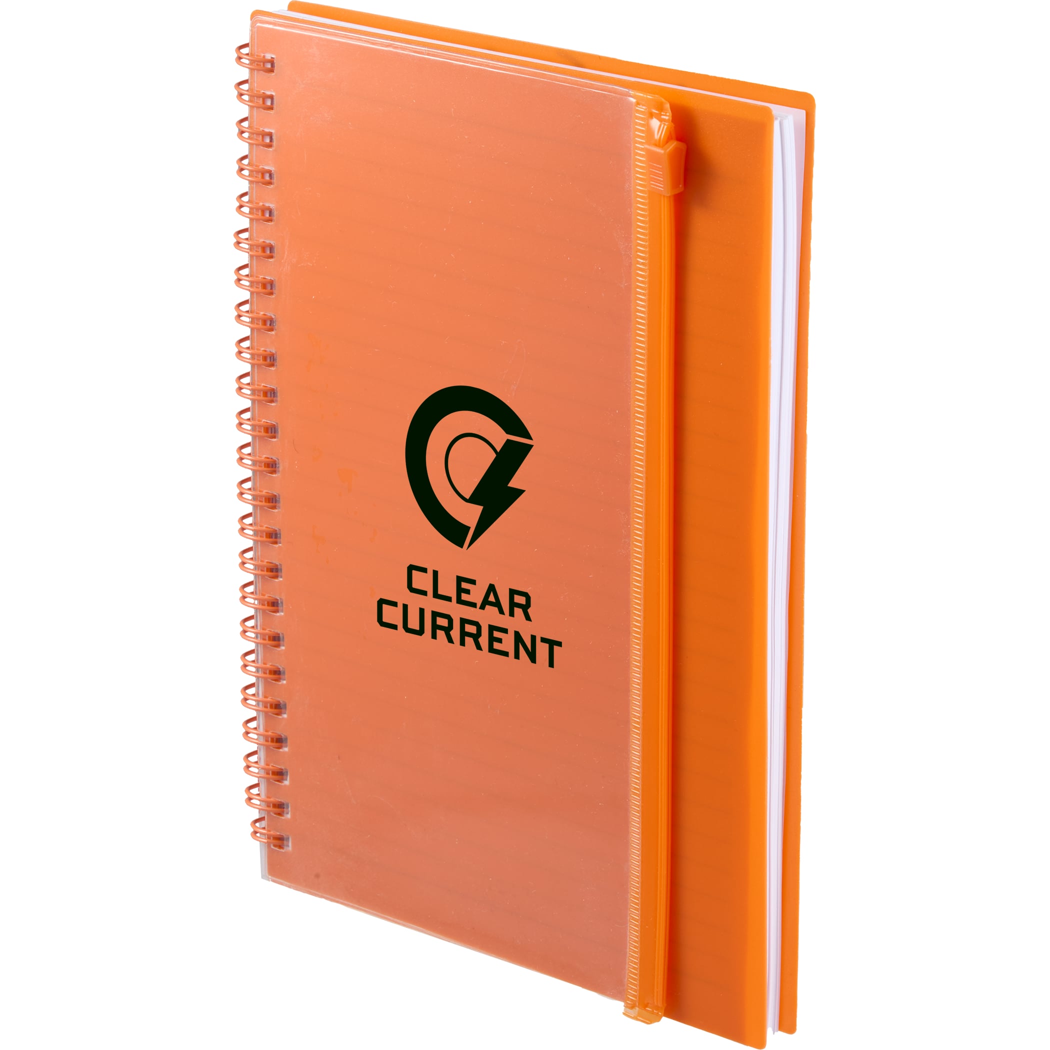 Picture of 5.5'' x 8.5'' Spiral Notebook with Clear Pocket