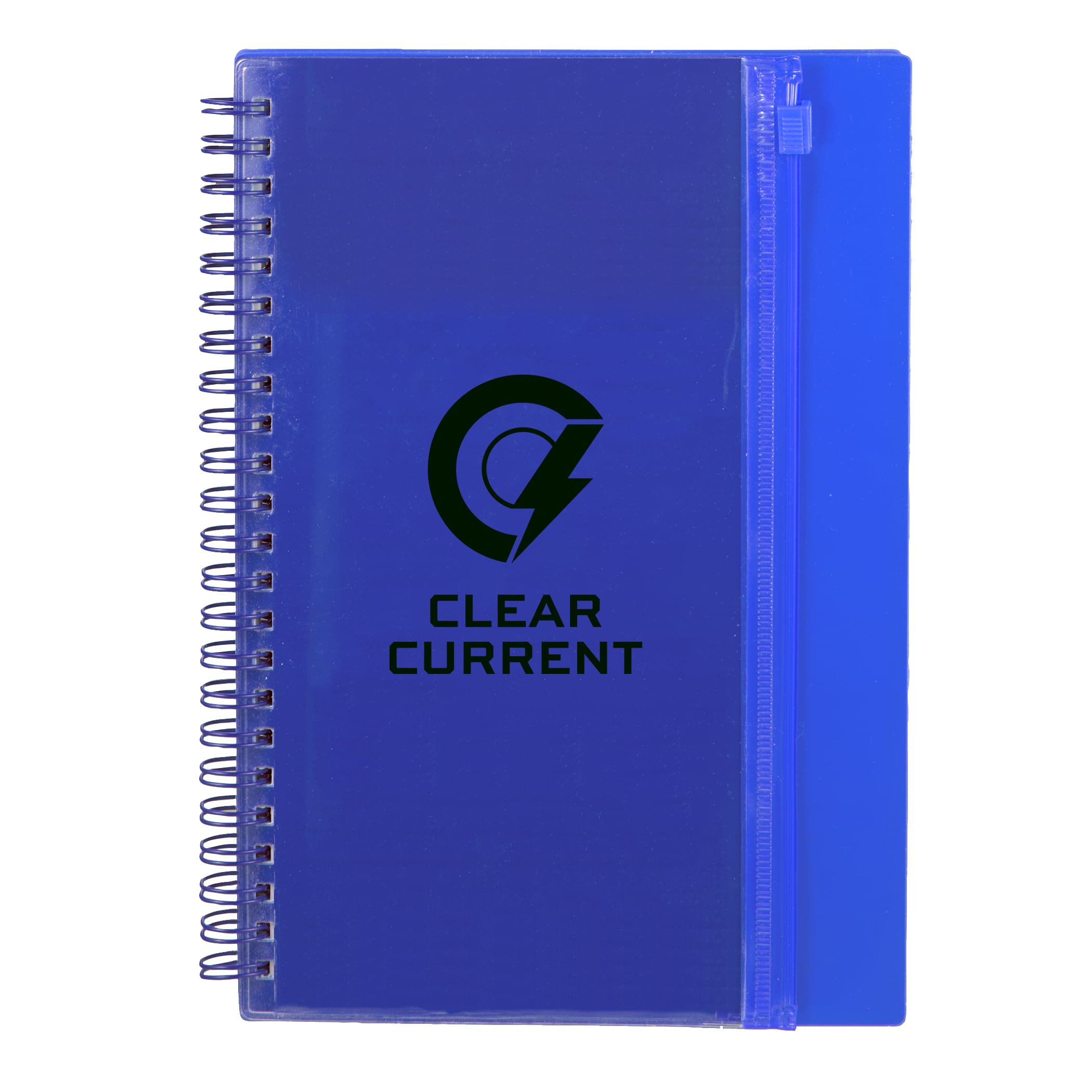 Picture of 5.5'' x 8.5'' Spiral Notebook with Clear Pocket
