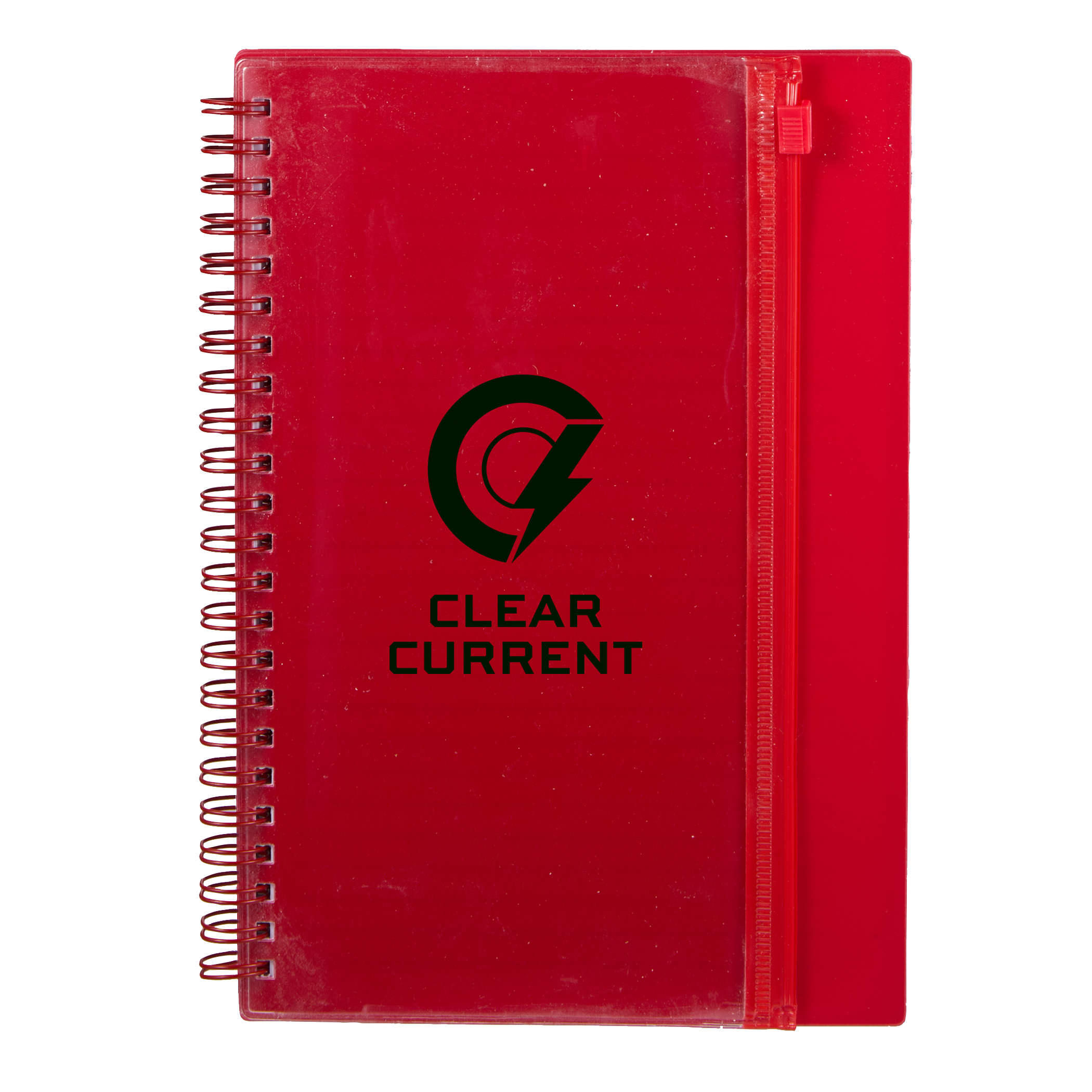 Picture of 5.5'' x 8.5'' Spiral Notebook with Clear Pocket