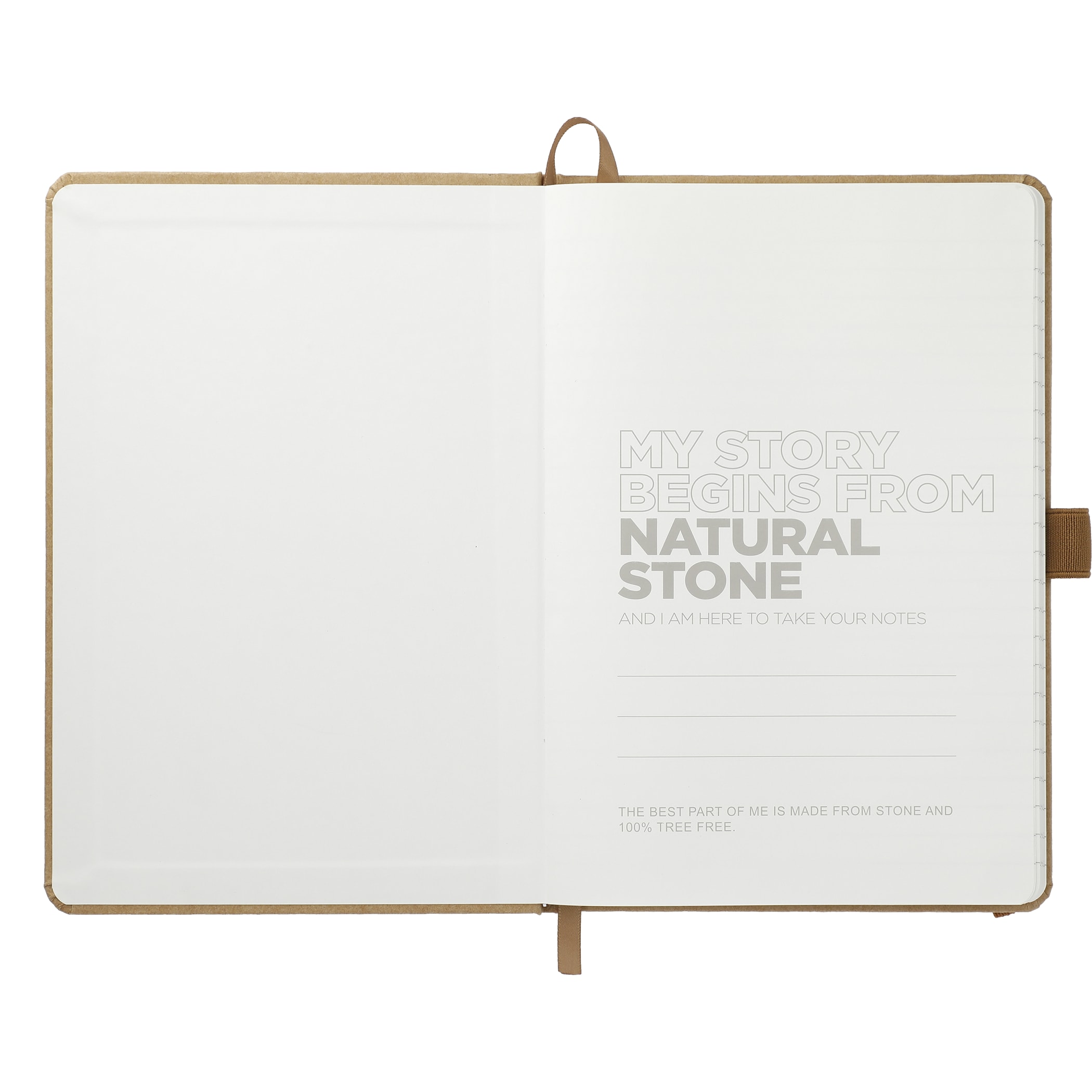 Picture of 5.5'' x 8.5'' Washable Kraft Stone Bound Journal