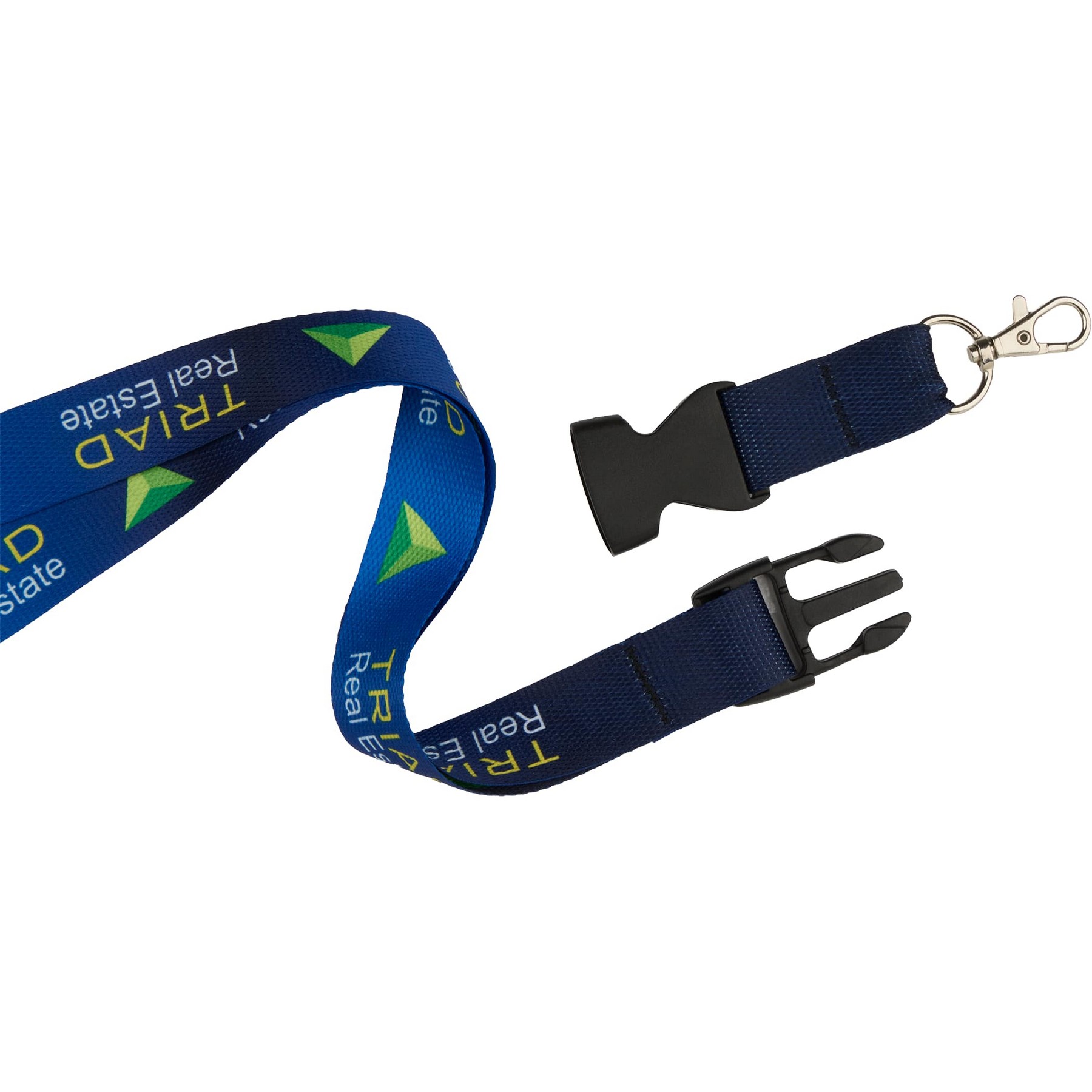 Picture of Full Color 1" Lanyard w/ Extension and D-Ring