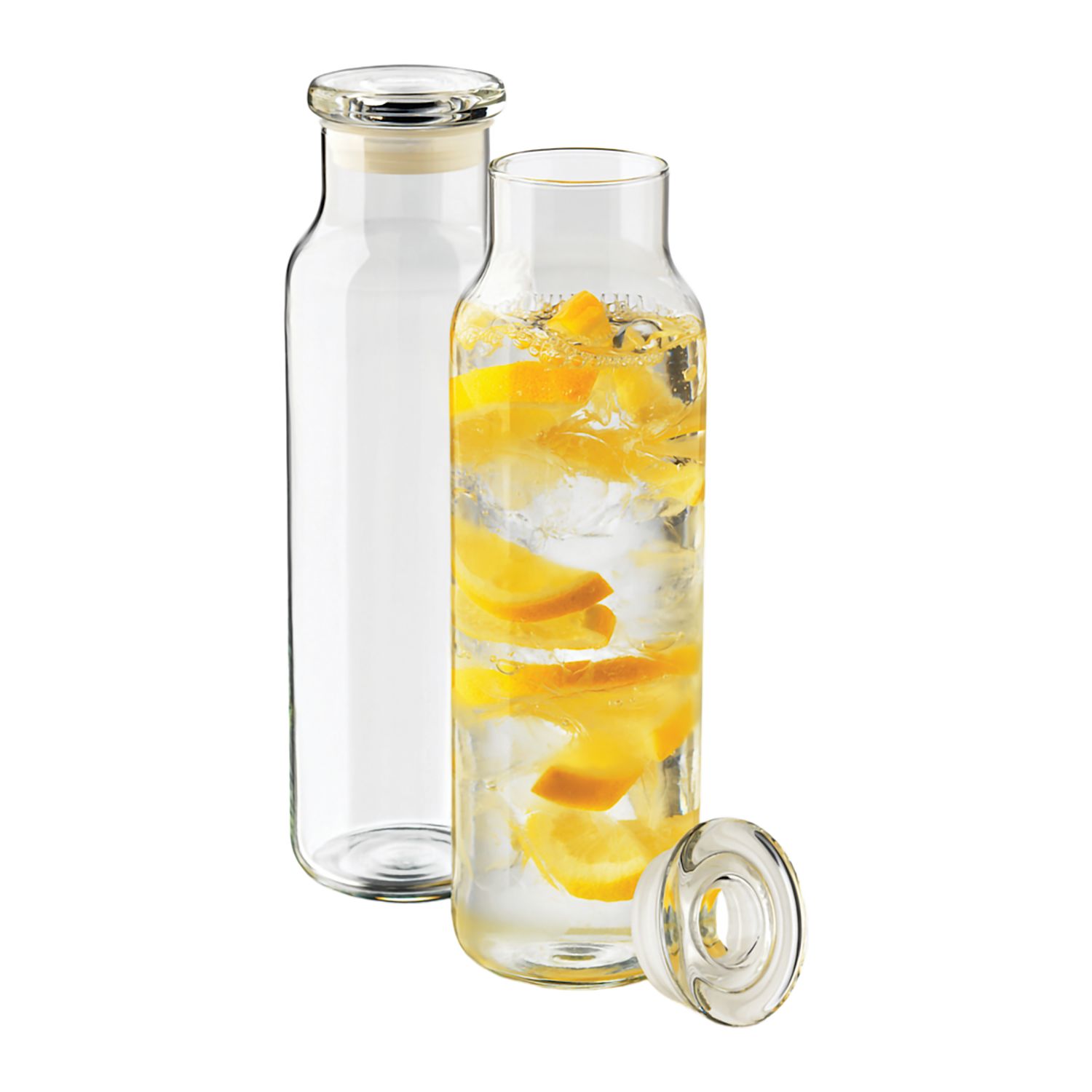 Picture of Libbey 24 oz Glass Water Bottle with Press-On Lid