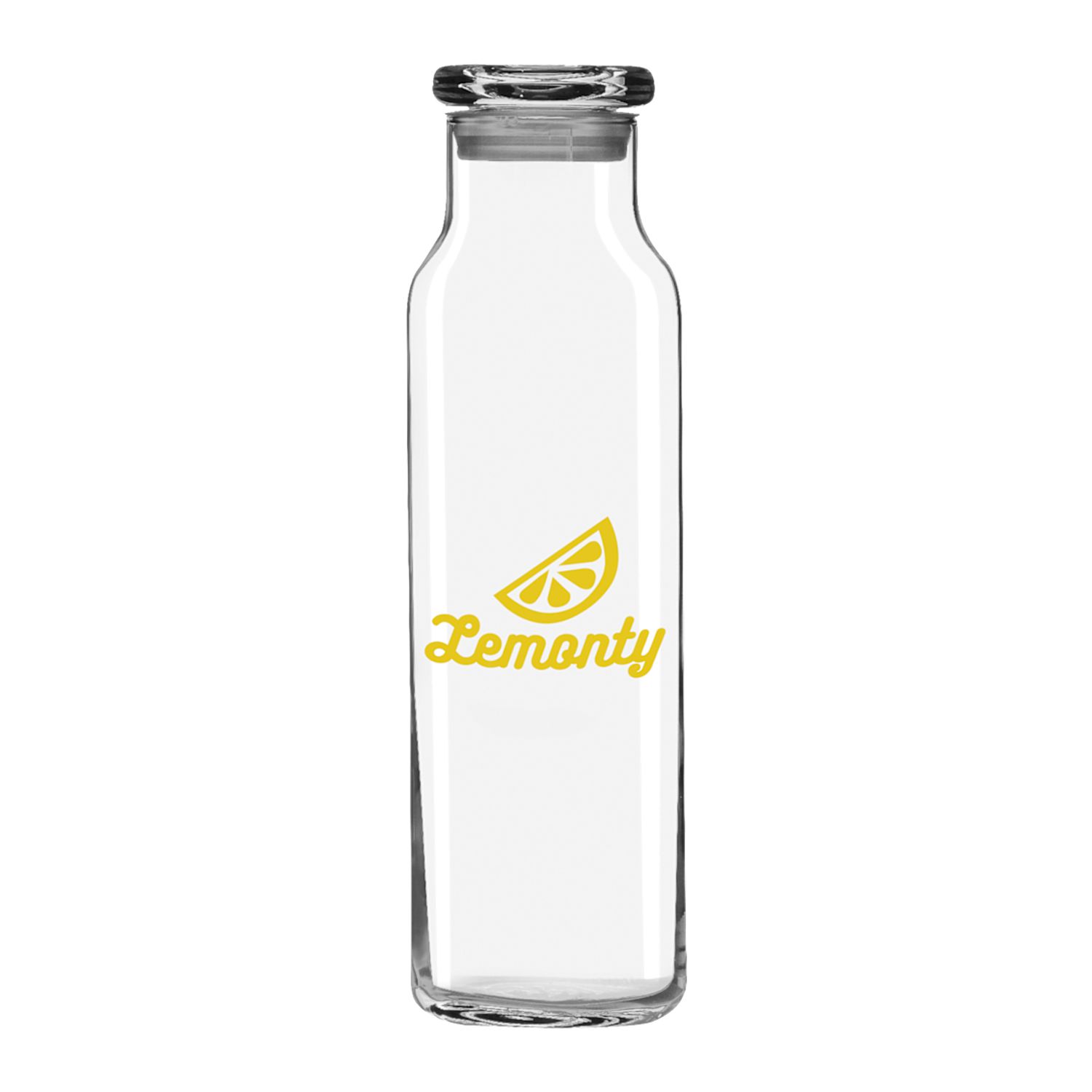 Picture of Libbey 24 oz Glass Water Bottle with Press-On Lid
