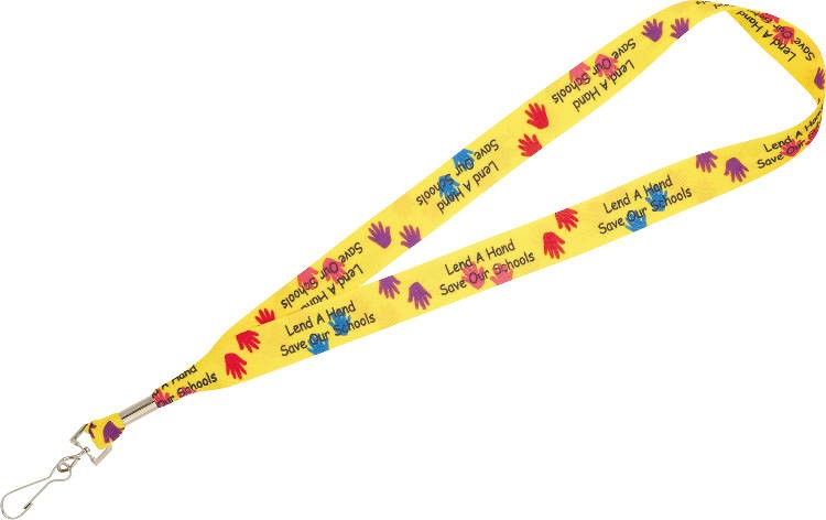 Picture of Full Color 1" Lanyard w/ Swivel Hook