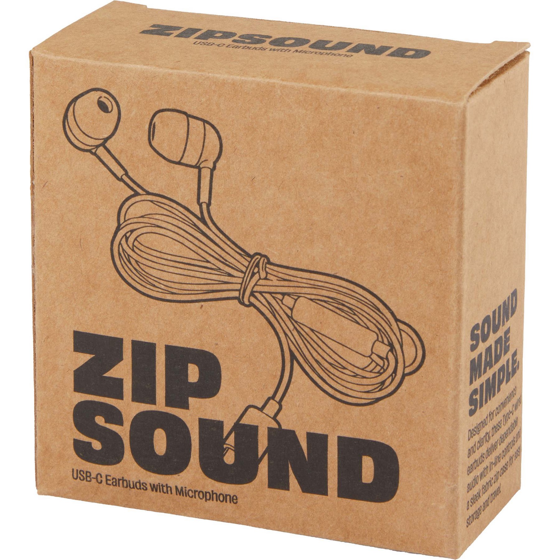 Picture of ZipSound USB-C Wired Earbuds with Microphone