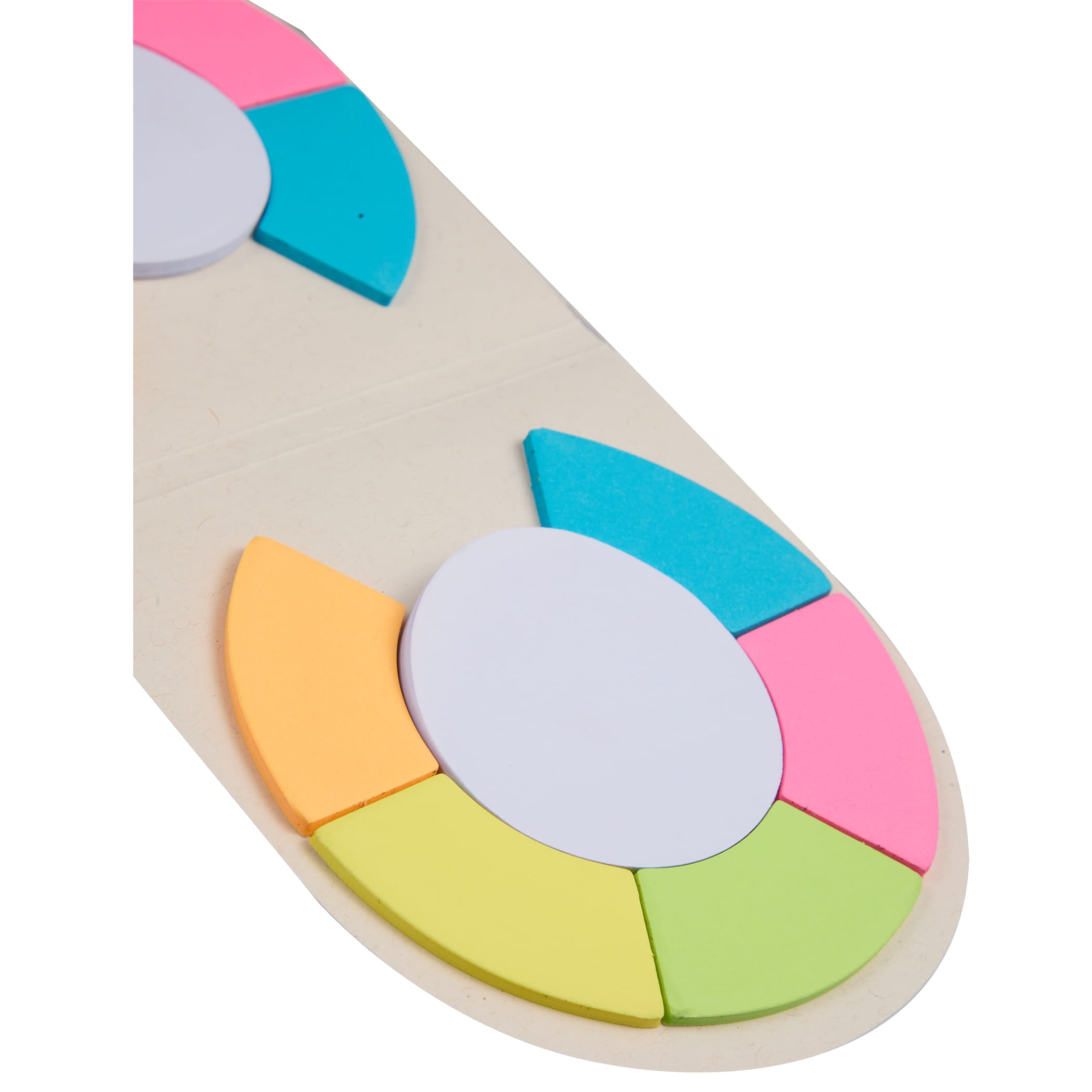 Picture of Recycled Milk Carton Round Sticky Notes Pad