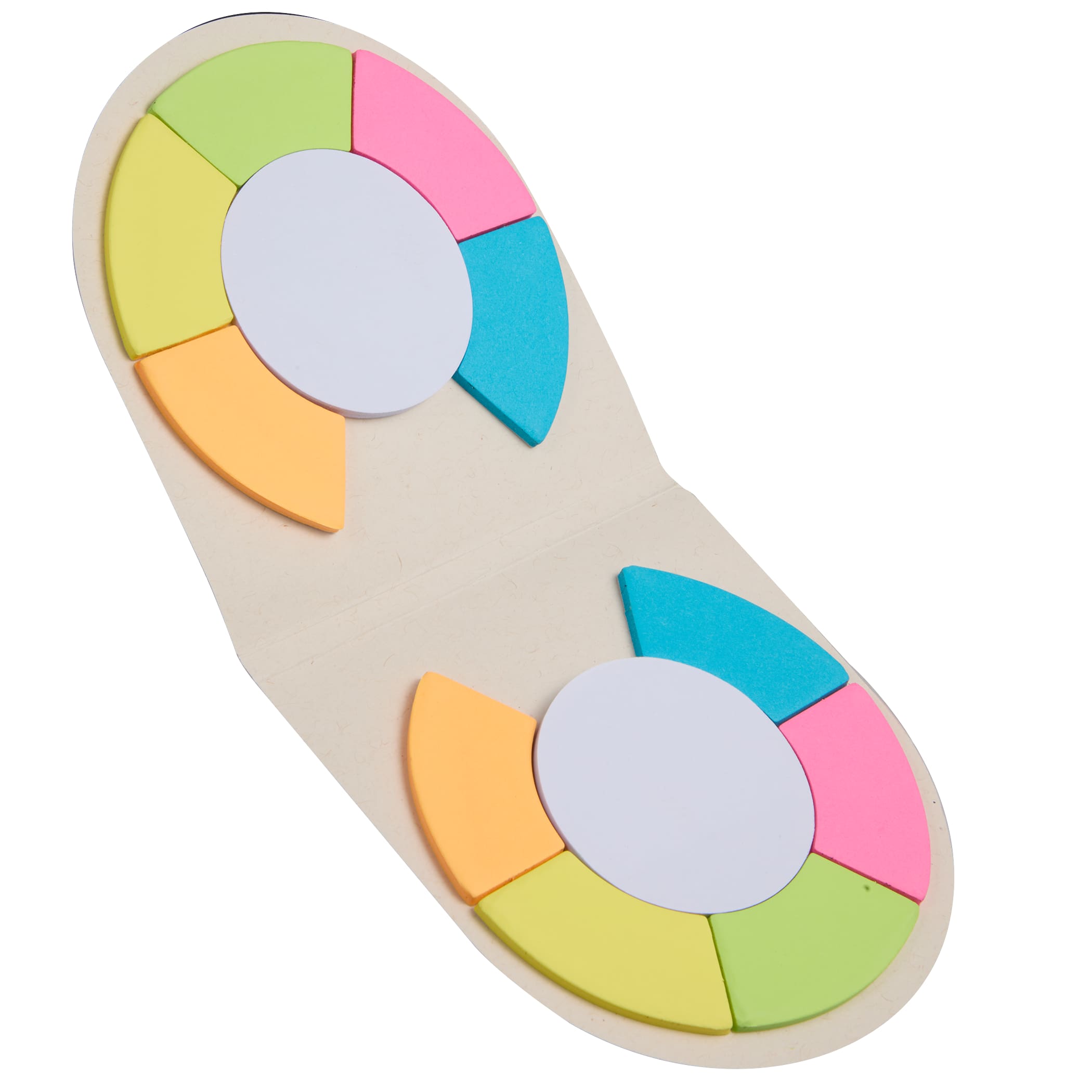Picture of Recycled Milk Carton Round Sticky Notes Pad