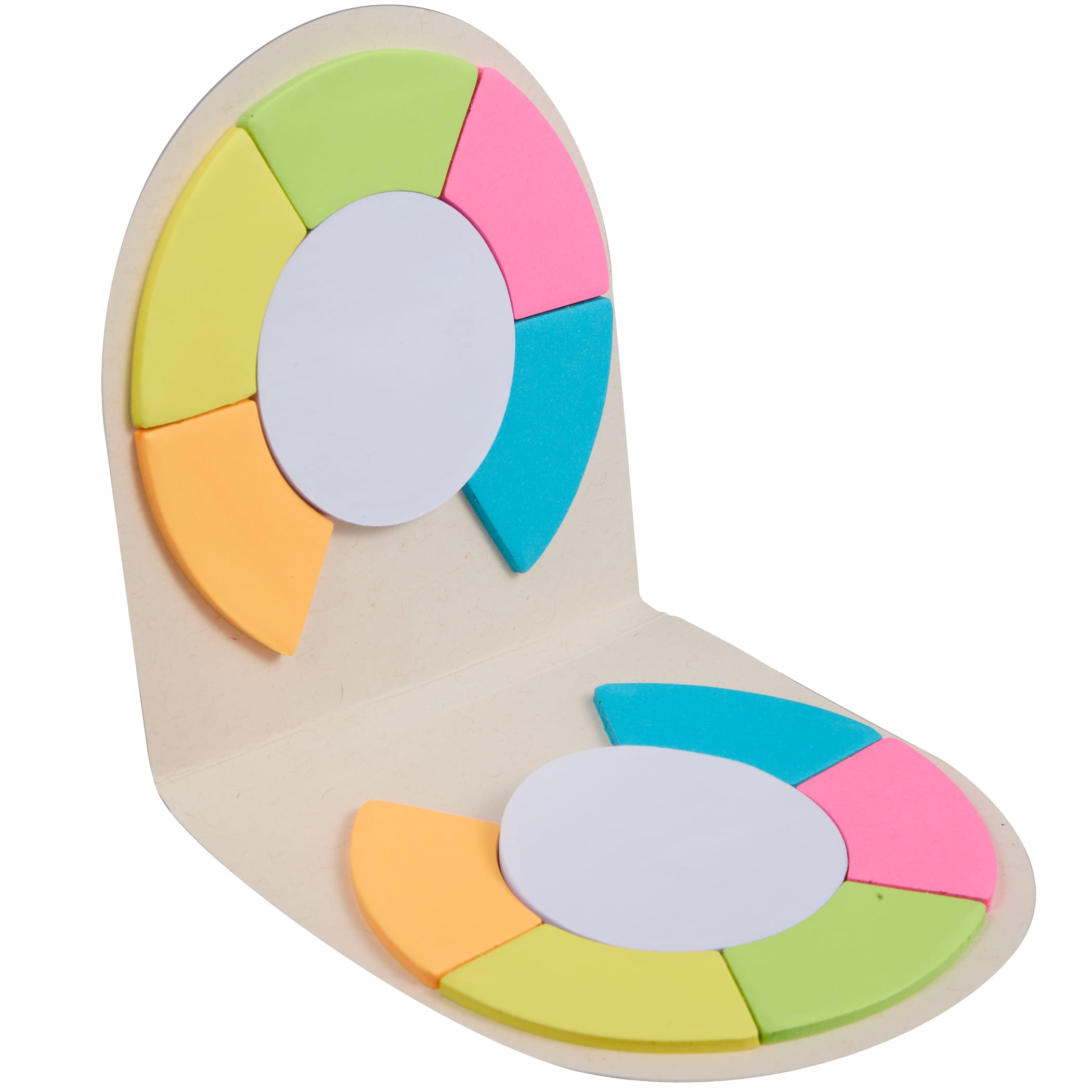 Picture of Recycled Milk Carton Round Sticky Notes Pad