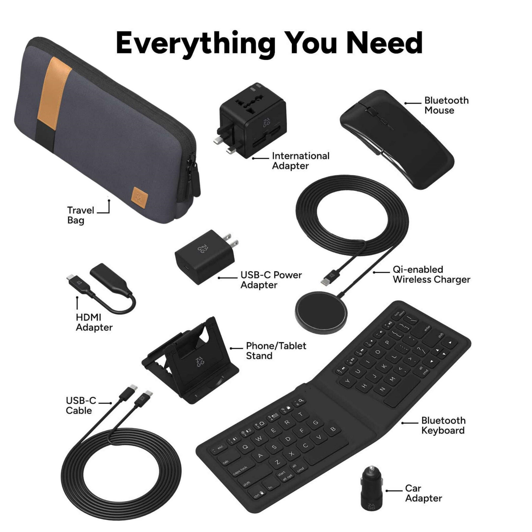 Picture of Zagg Desktop Essentials Travel Kit