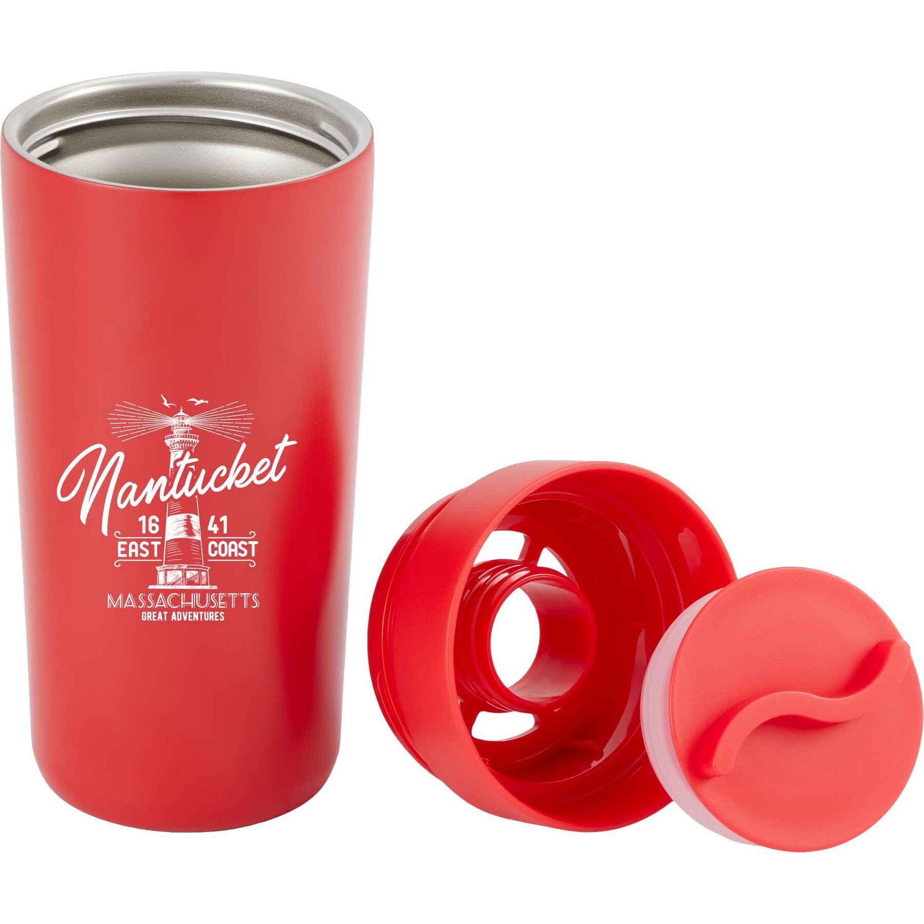 Picture of Maddie Recycled Vacuum Tumbler w/ 360 Lid 16oz