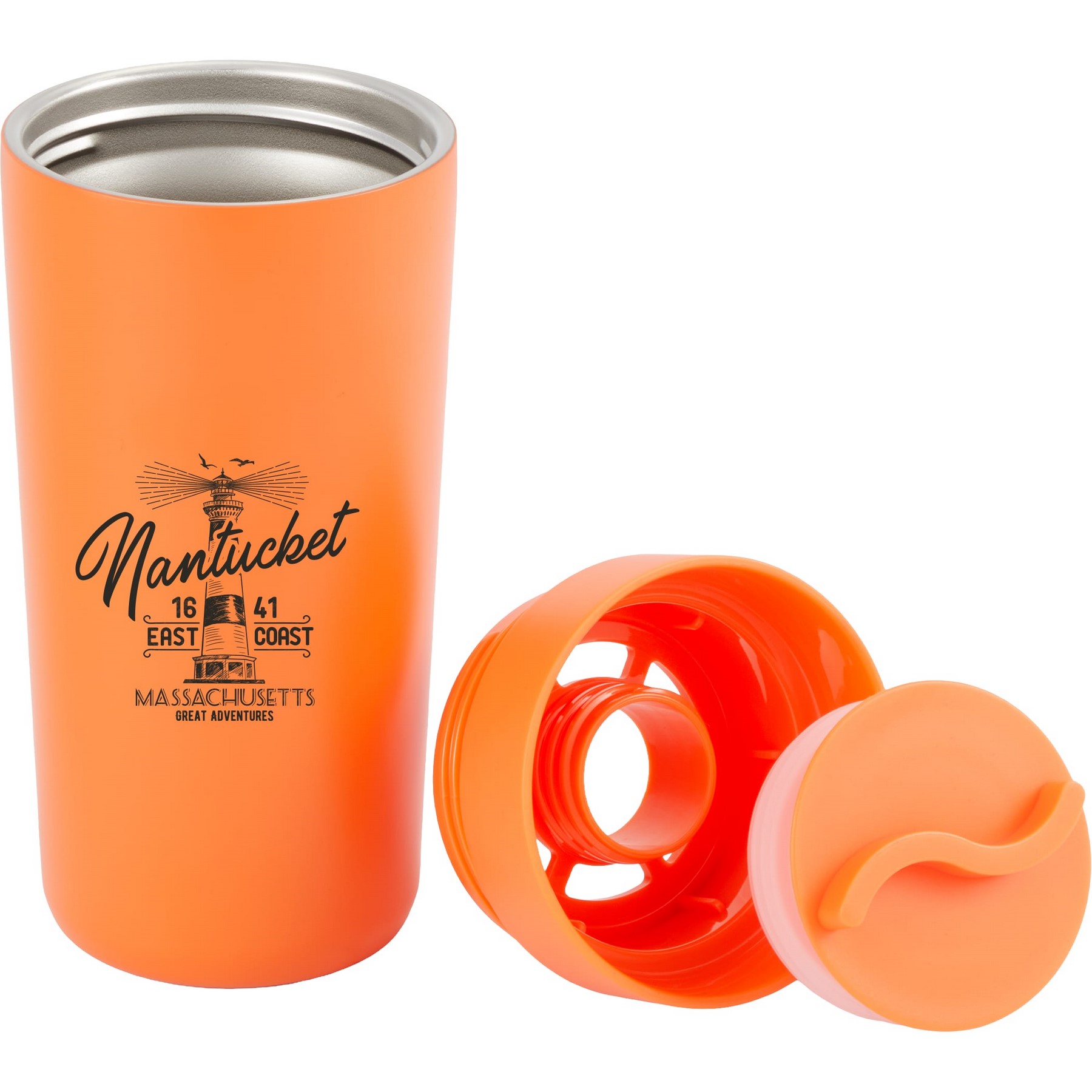 Picture of Maddie Recycled Vacuum Tumbler w/ 360 Lid 16oz